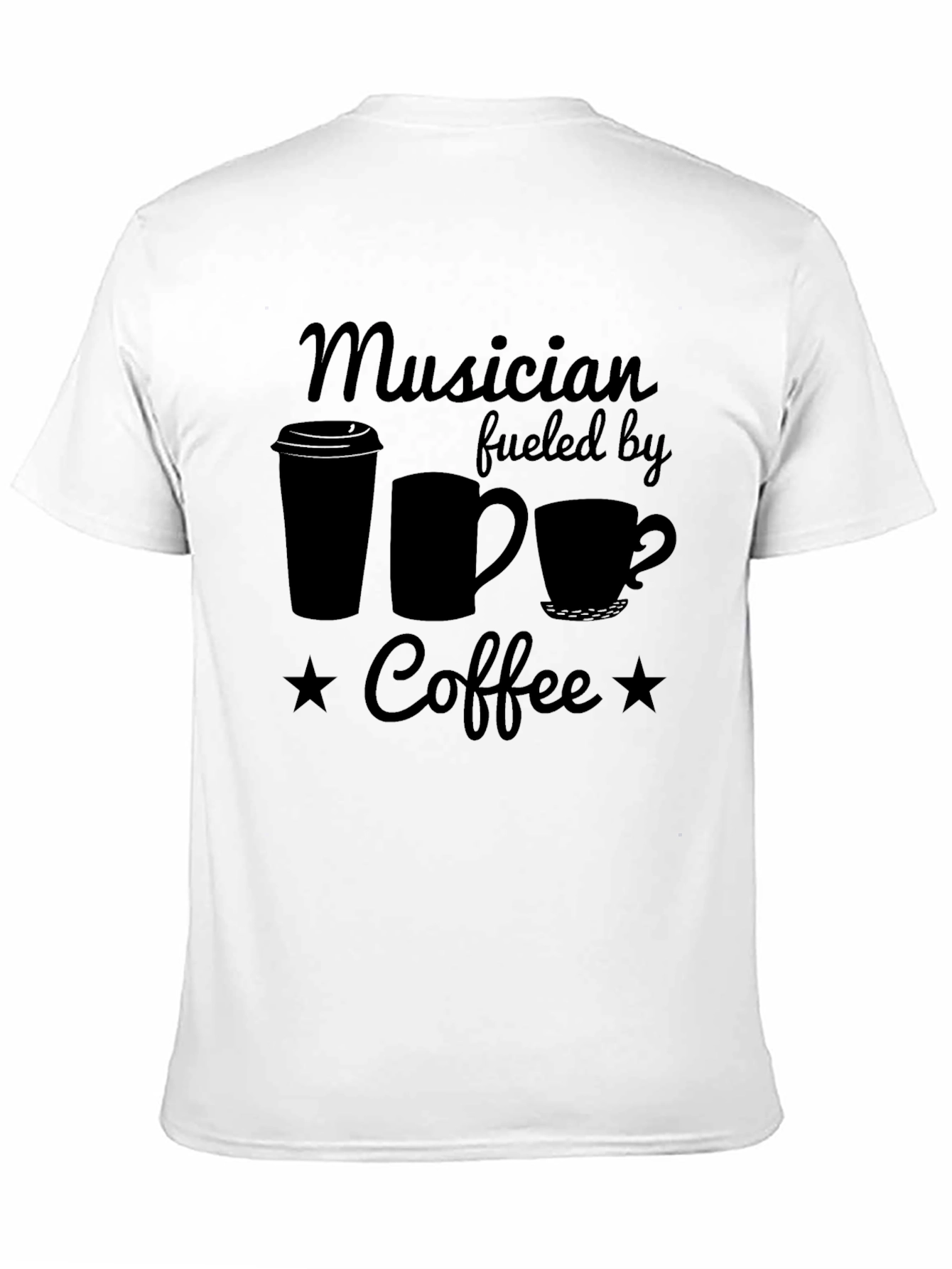 Musician Fueled by Coffee Graphic T-Shirt