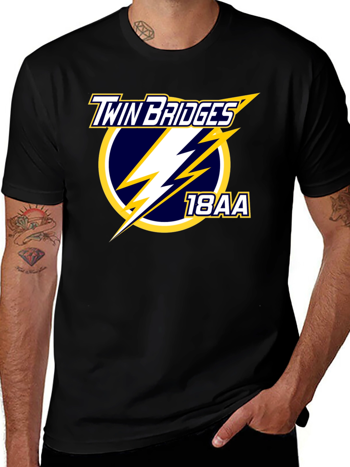 Twin Bridges 18AA Black T-Shirt