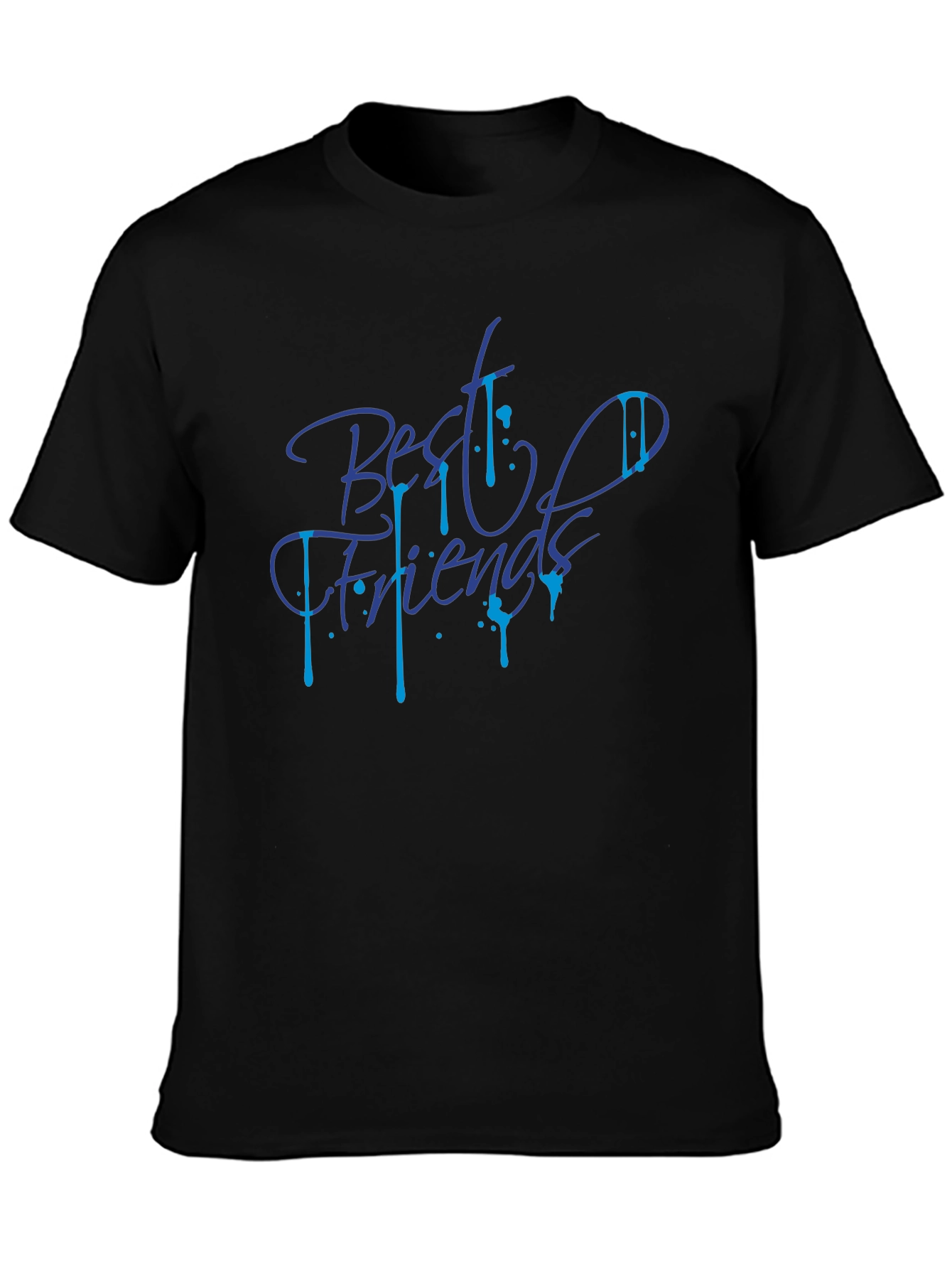 Best Friends Graphic Tee - Stylish Black T-Shirt
