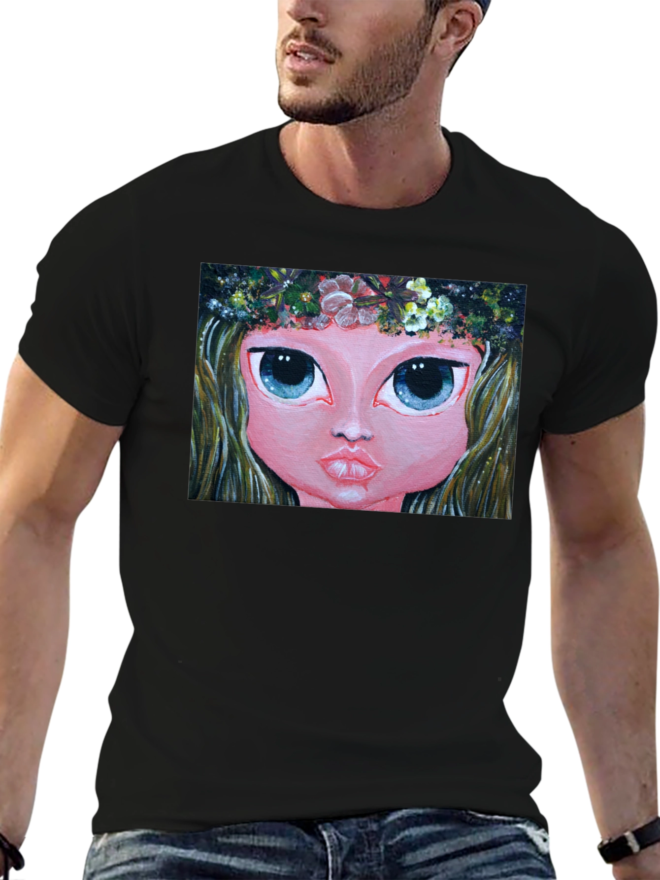 Whimsical Girl Art Tee