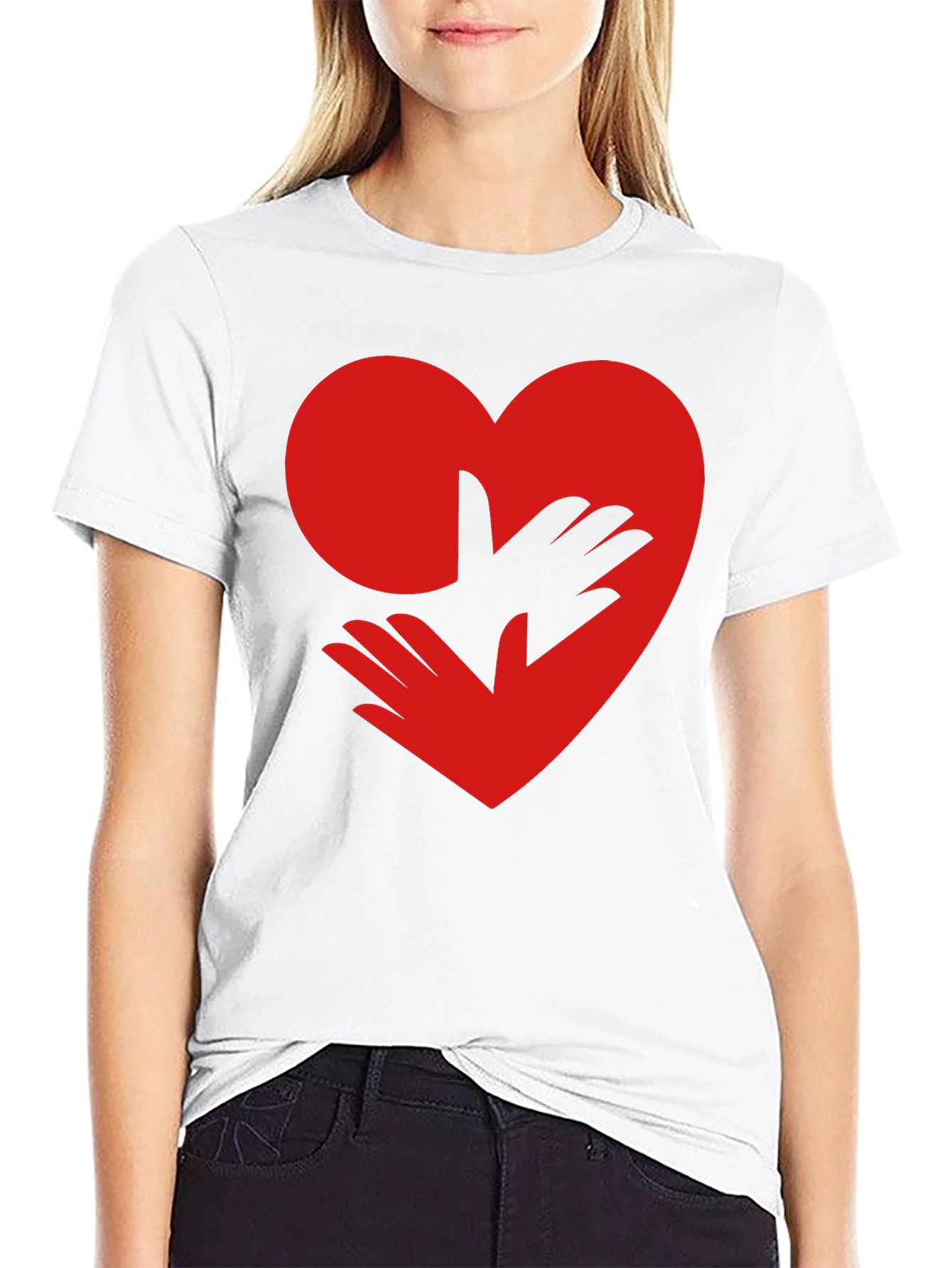 Heart Hands Graphic Tee - Love & Support