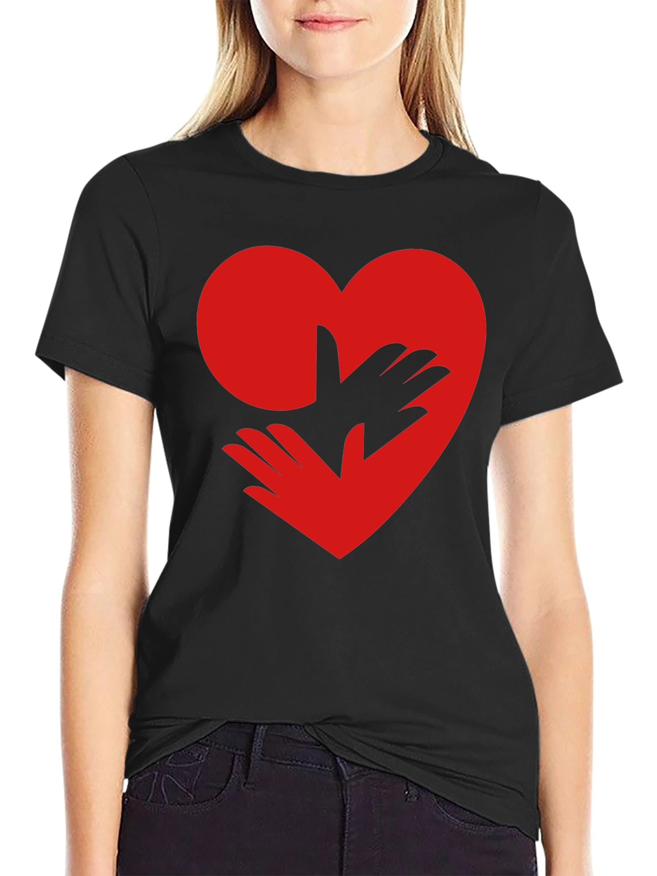 Heart Hands Graphic Tee - Love & Support