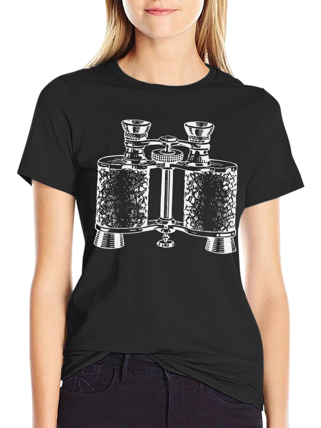 Binoculars Graphic Tee - Black