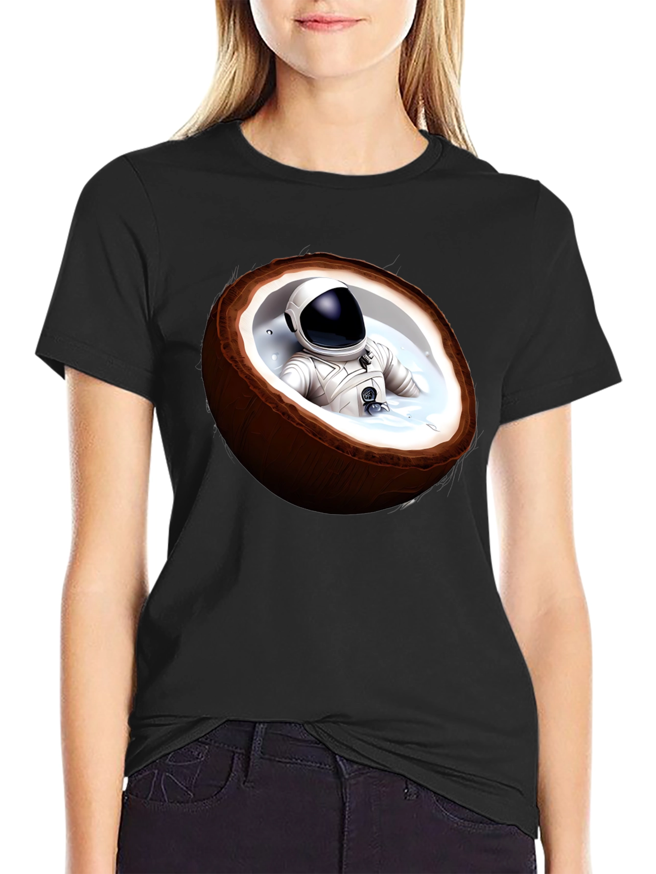 Astronaut Coconut Bathing T-Shirt