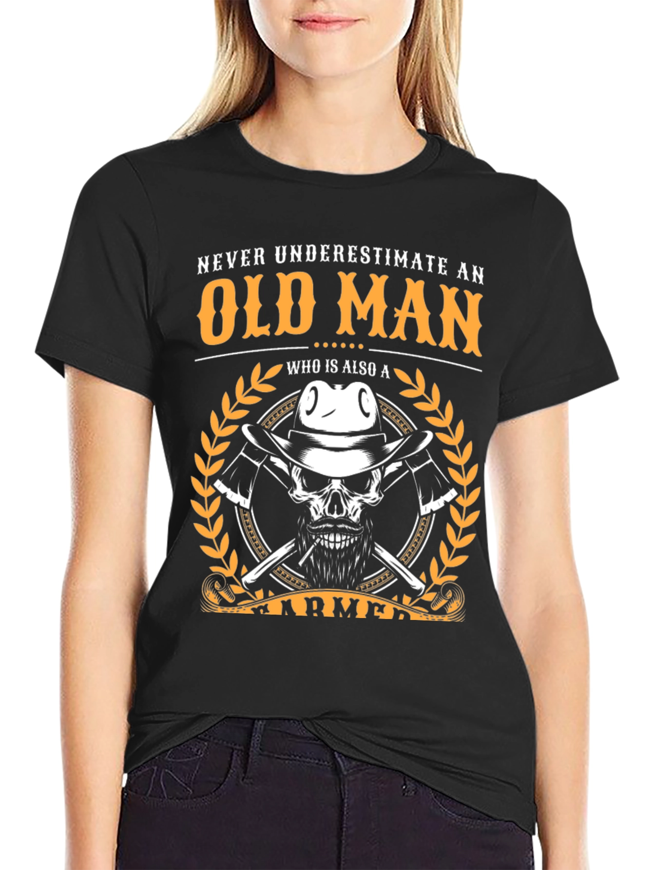 Old Man Farmer T-Shirt