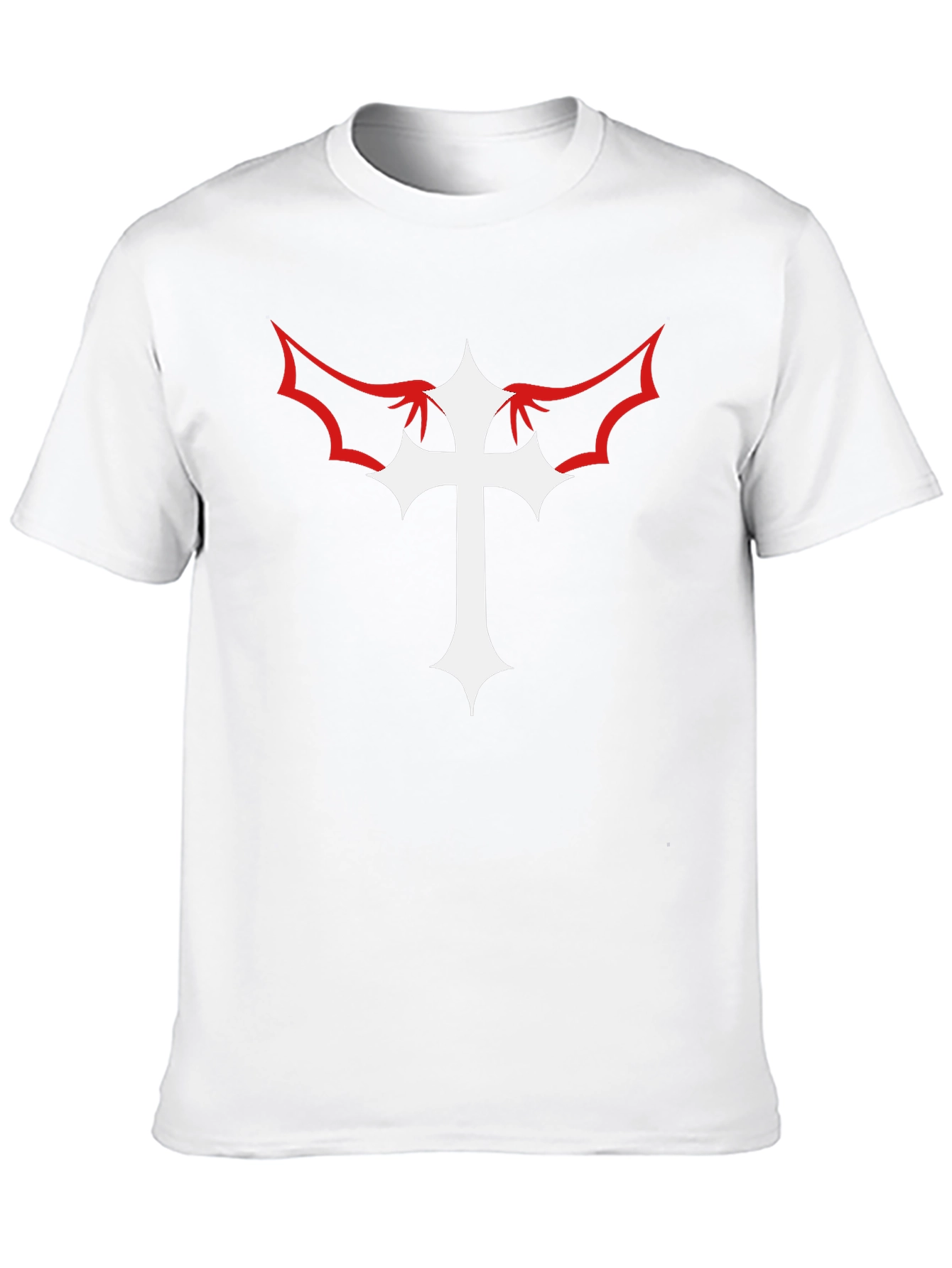Cross With Wings Black Graphic Tee