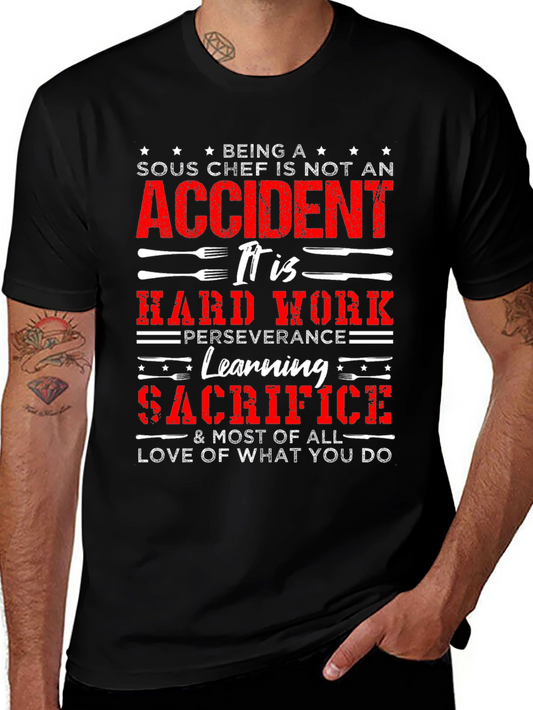 Sous Chef Hard Work T-Shirt - Culinary Pride