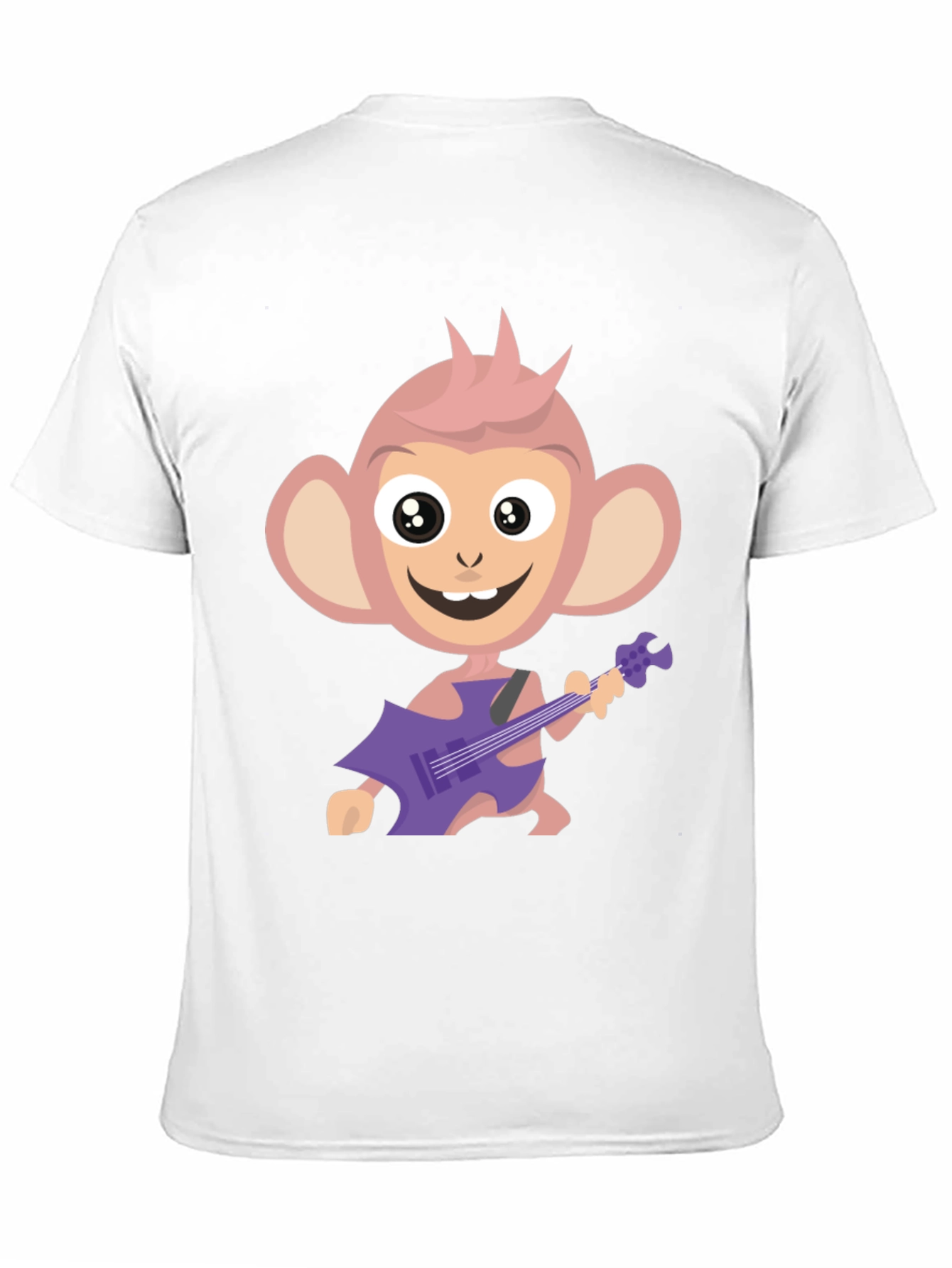 Monkey Guitar Player Graphic Tee - Funky & Fun