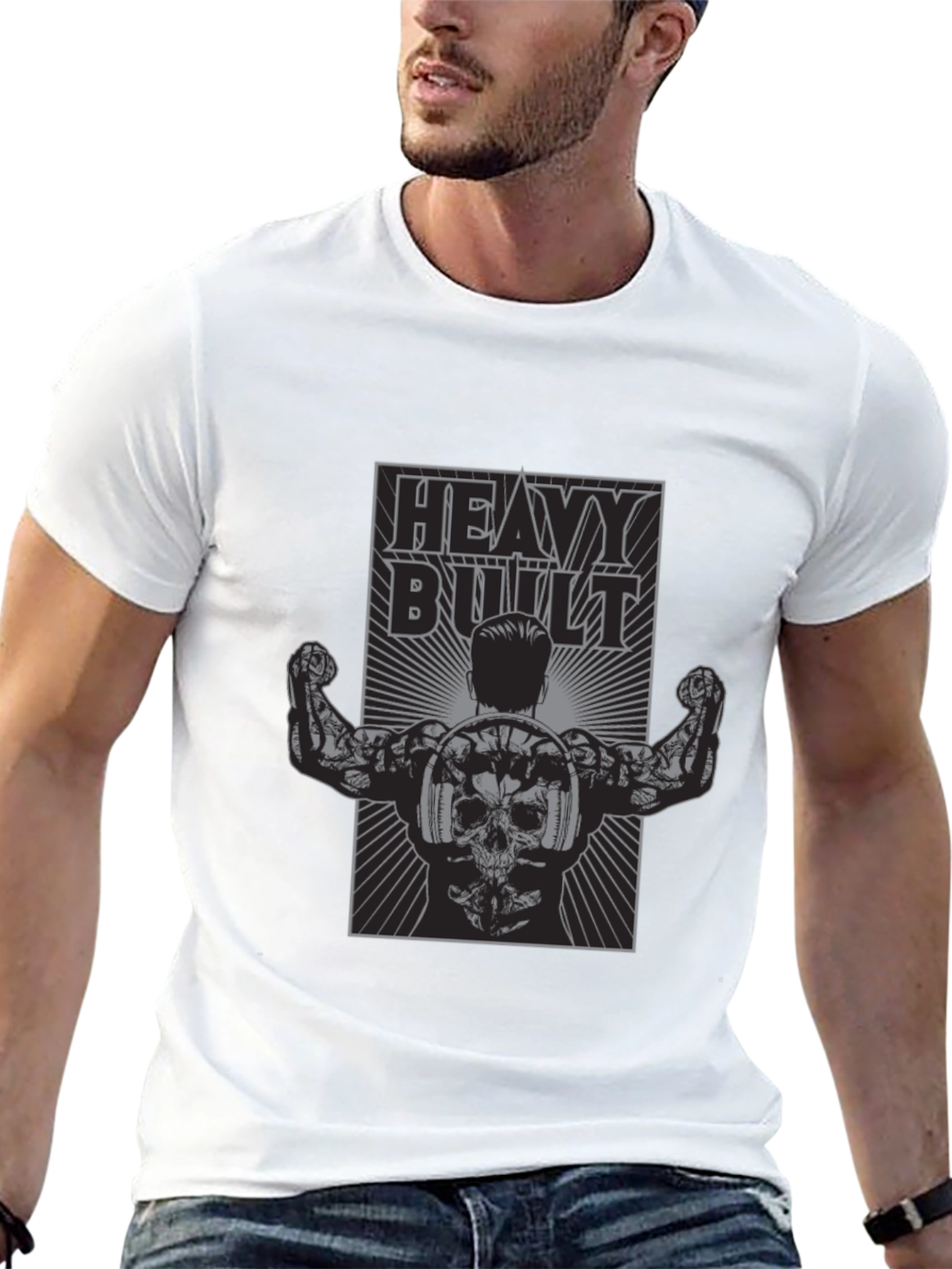 Heavy Built Graphic T-Shirt - Black