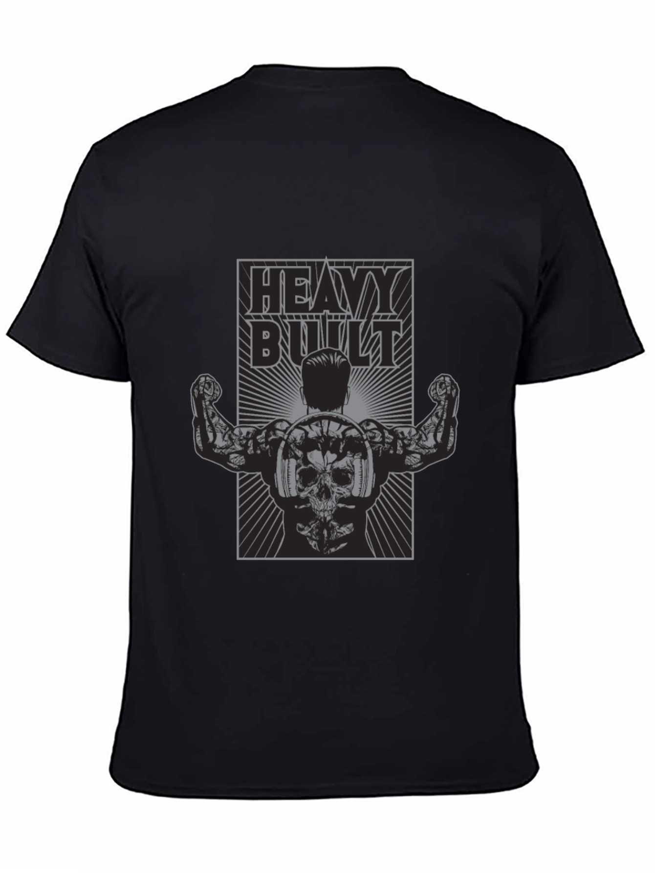 Heavy Built Graphic T-Shirt - Black