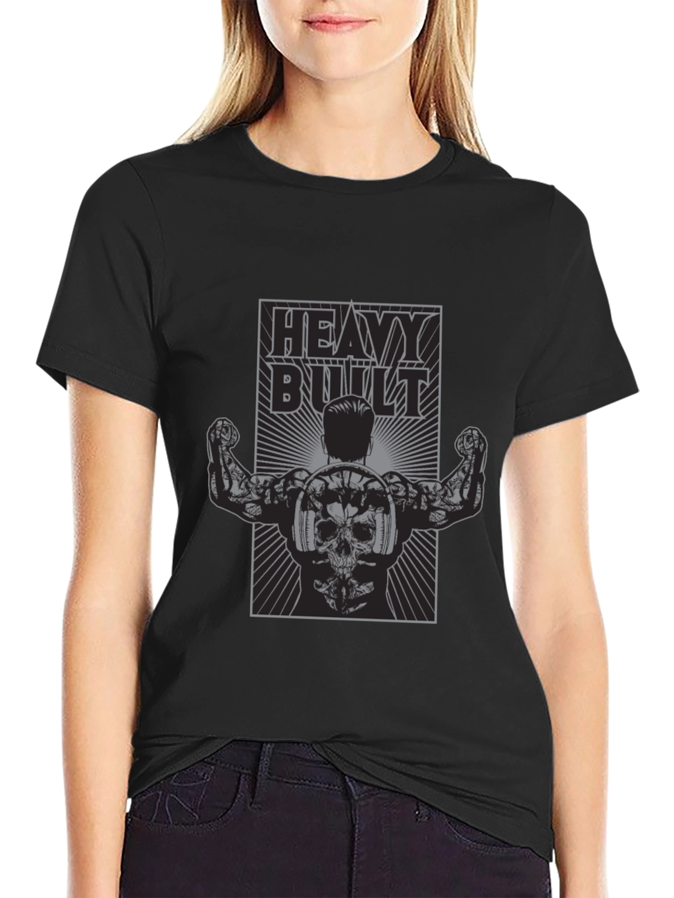 Heavy Built Graphic T-Shirt - Black