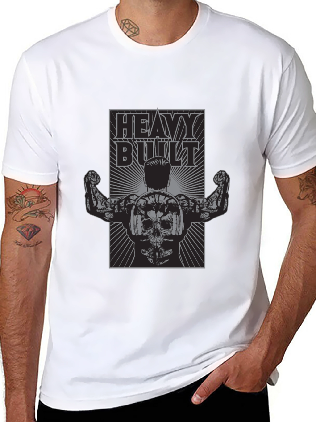 Heavy Built Graphic T-Shirt - Black