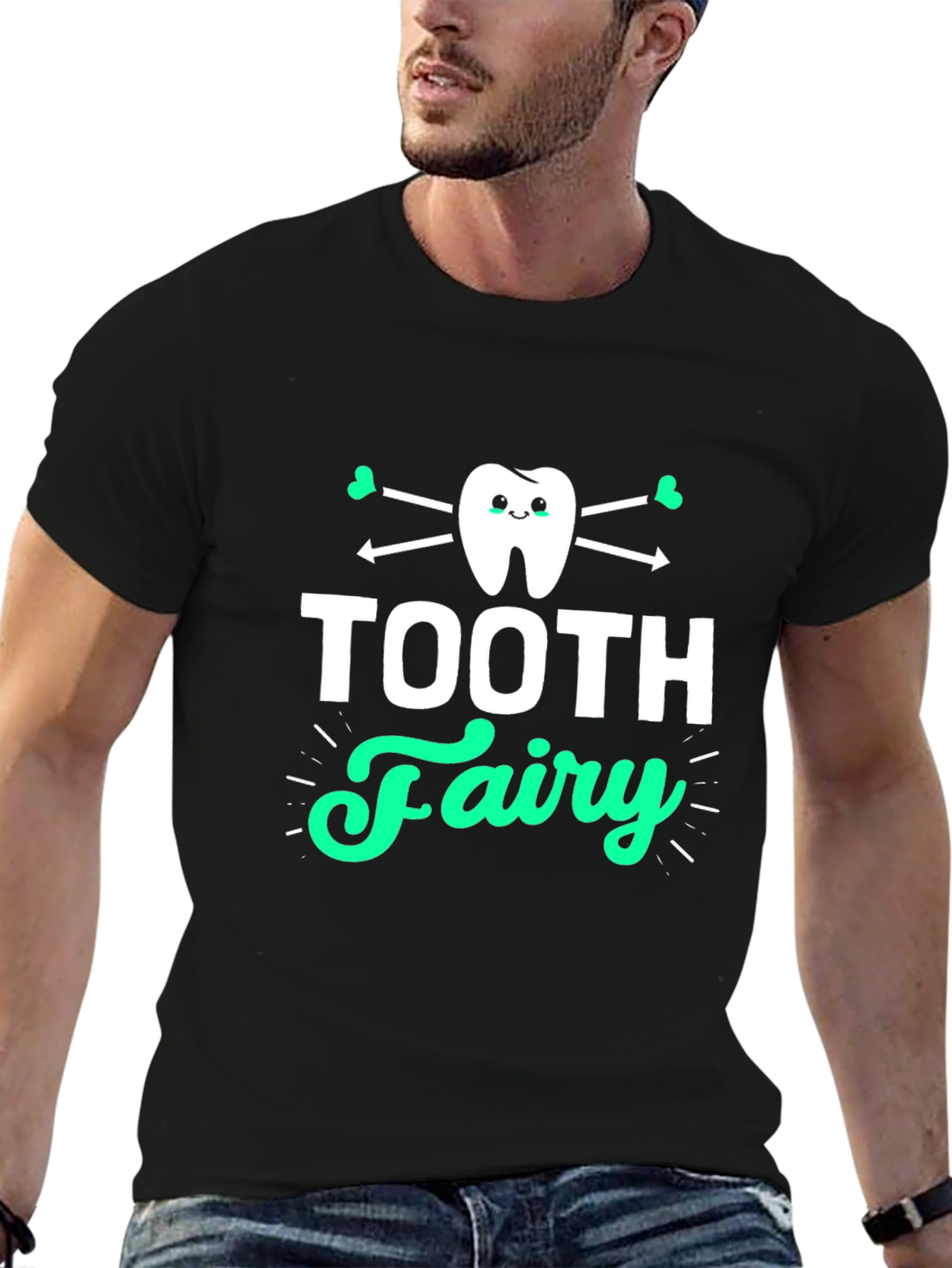 Tooth Fairy Graphic T-Shirt - Black Cotton Tee