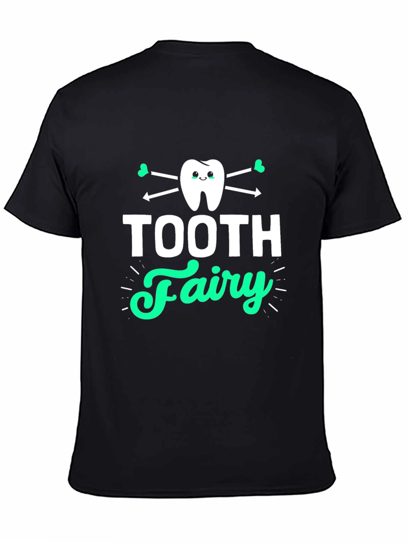 Tooth Fairy Graphic T-Shirt - Black Cotton Tee