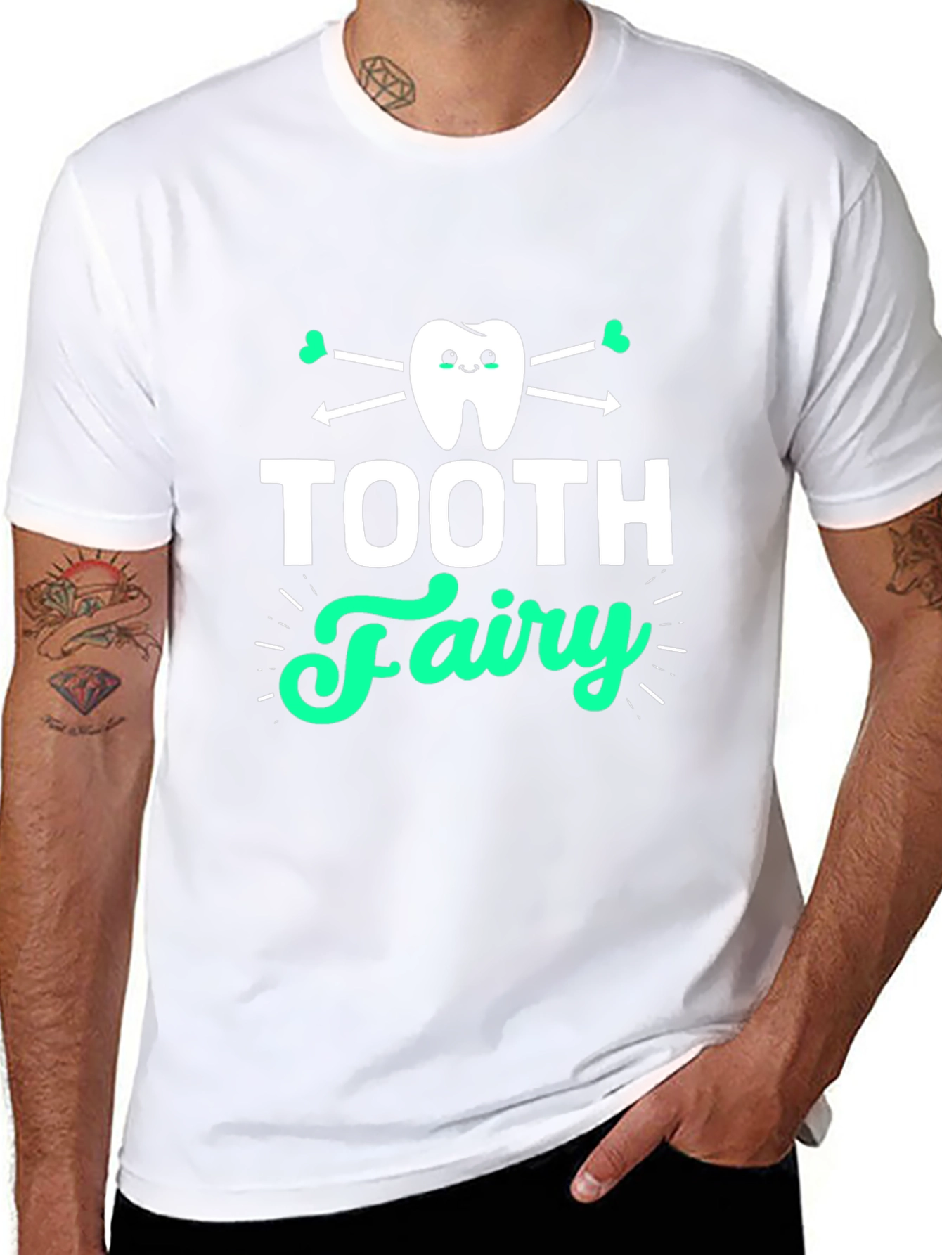 Tooth Fairy Graphic T-Shirt - Black Cotton Tee