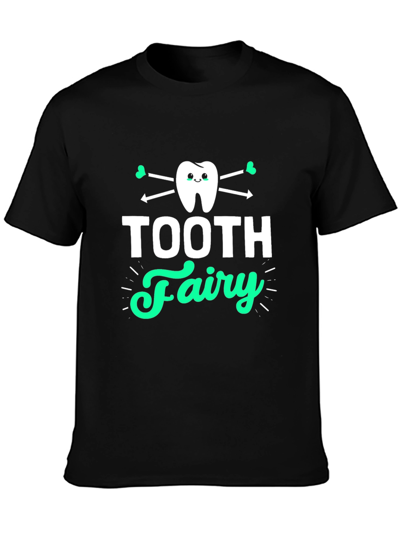 Tooth Fairy Graphic T-Shirt - Black Cotton Tee