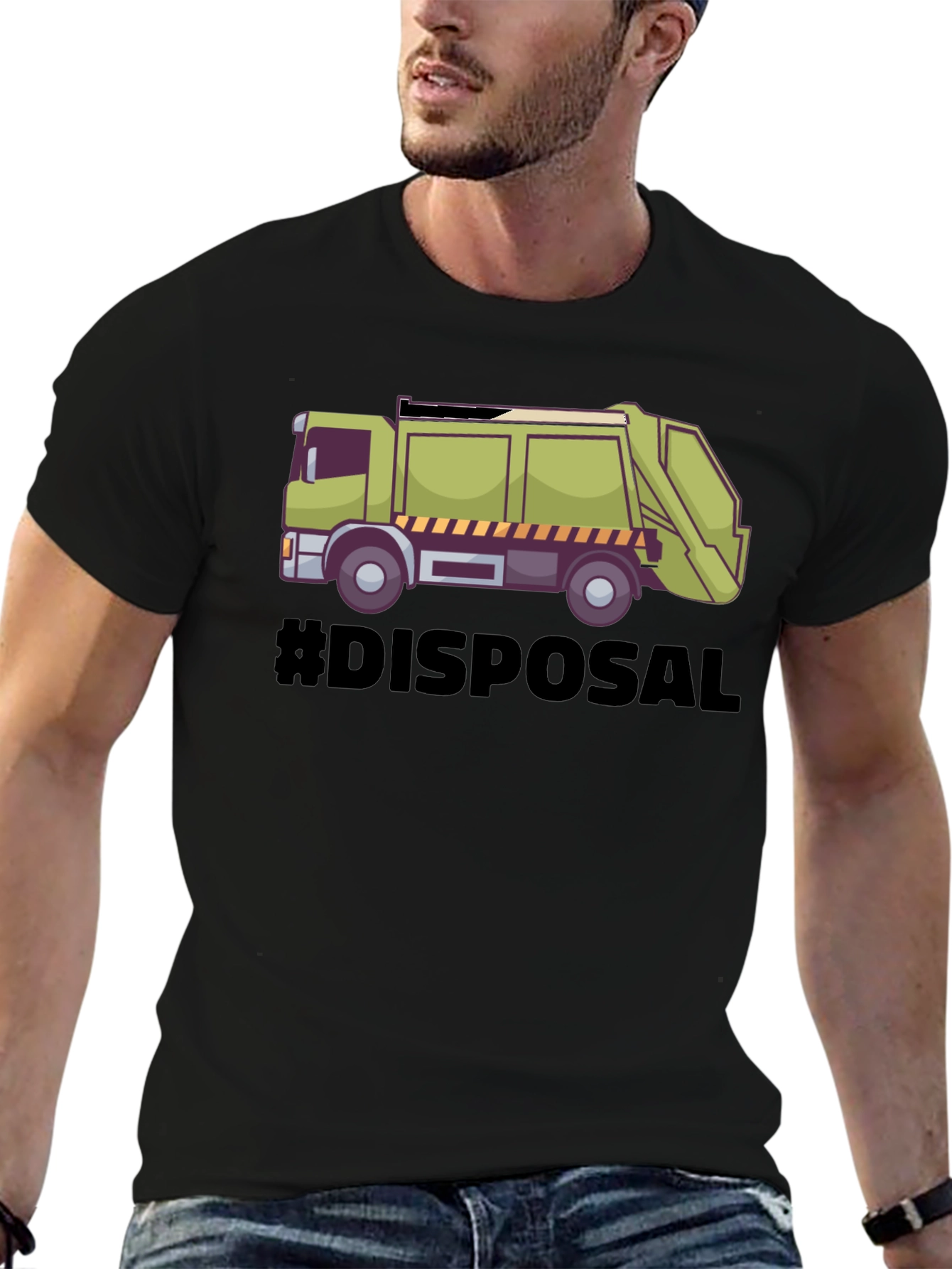 Garbage Truck Disposal Graphic T-Shirt
