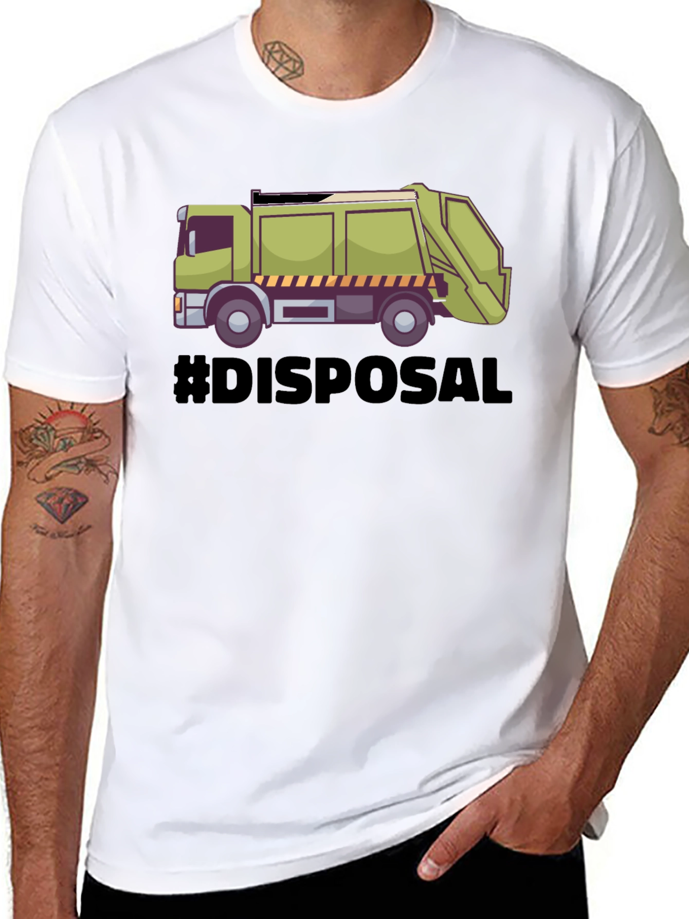 Garbage Truck Disposal Graphic T-Shirt