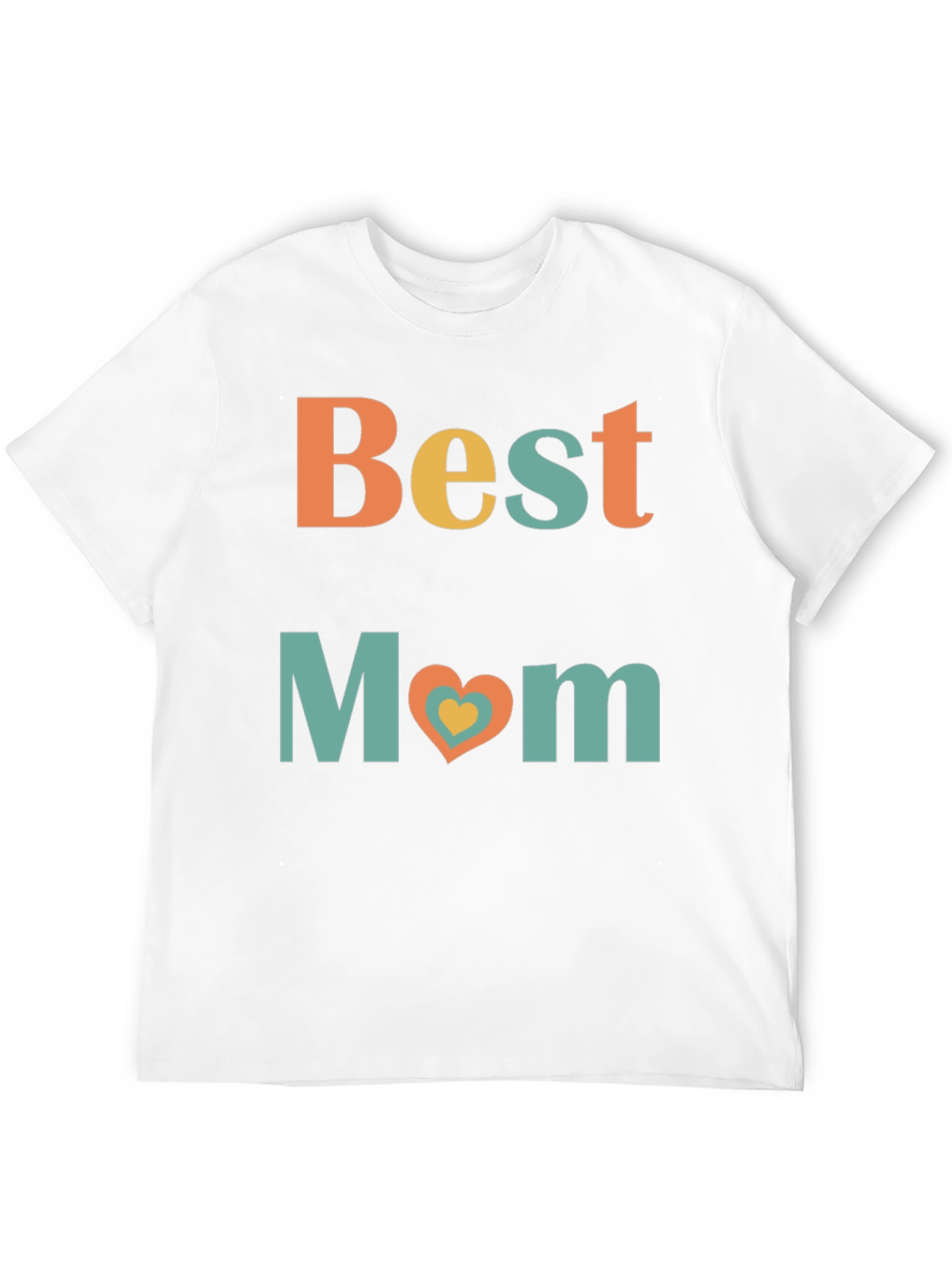 Best Mom Heart Graphic T-Shirt - Perfect Gift