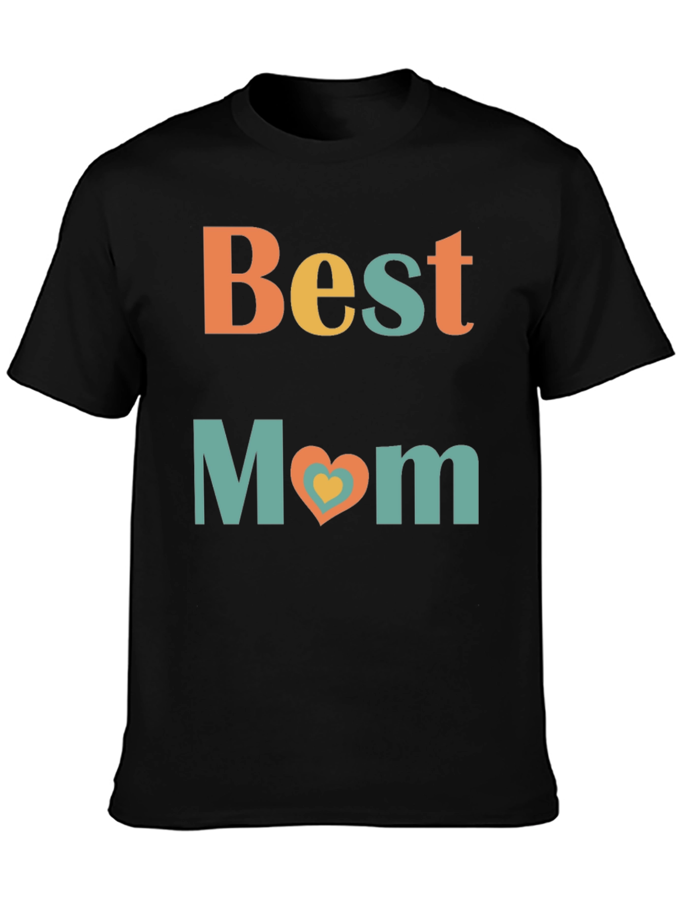 Best Mom Heart Graphic T-Shirt - Perfect Gift