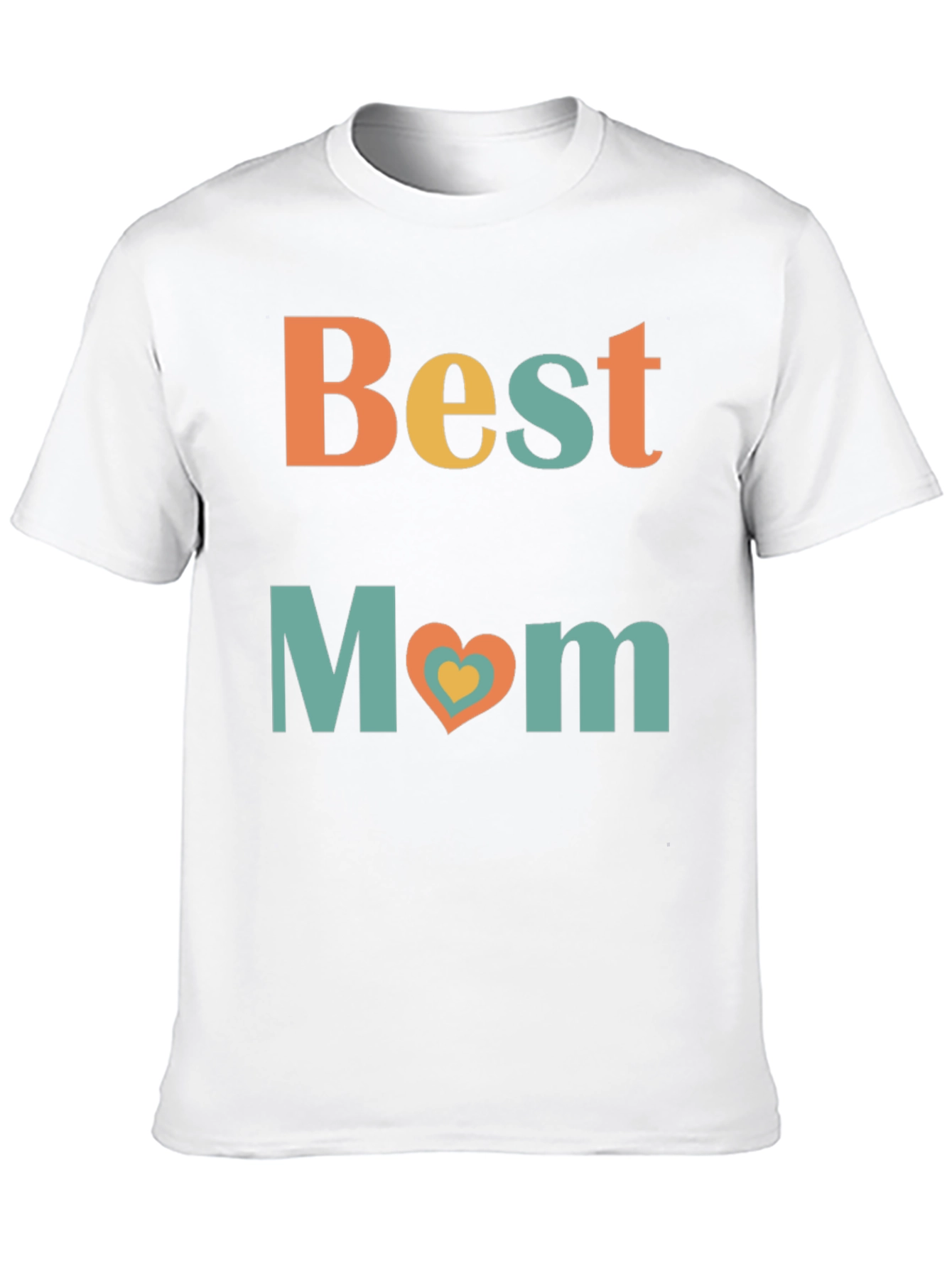 Best Mom Heart Graphic T-Shirt - Perfect Gift