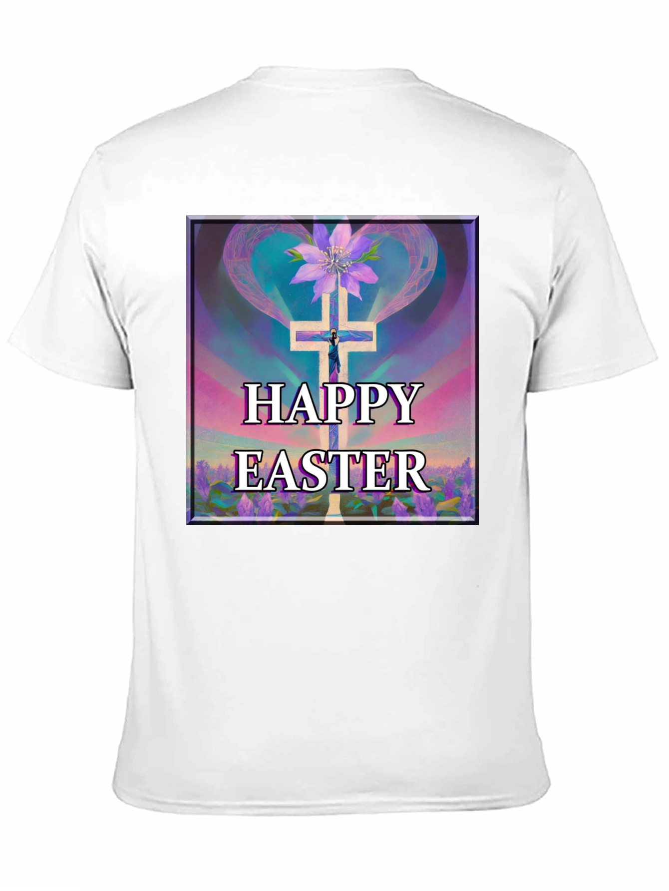 Happy Easter Cross Graphic Tee