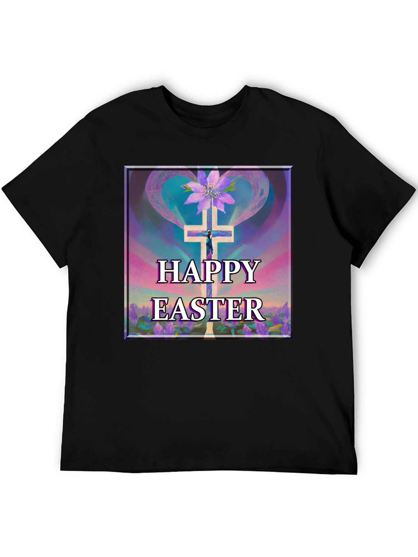 Happy Easter Cross Graphic Tee