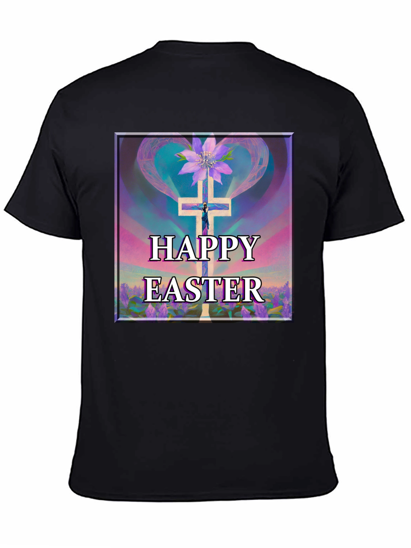 Happy Easter Cross Graphic Tee