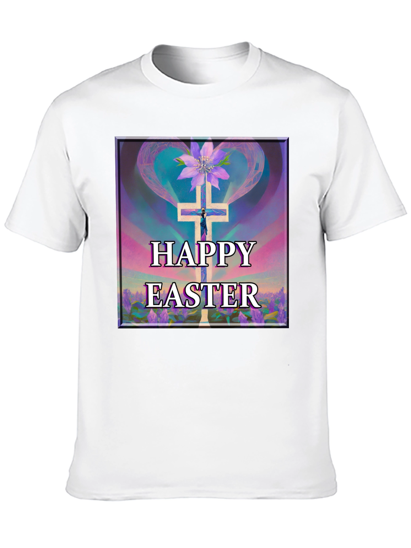 Happy Easter Cross Graphic Tee