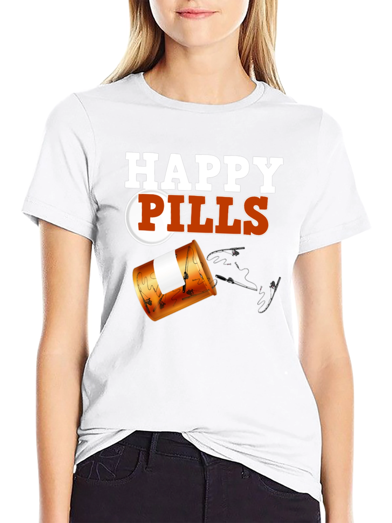 Happy Pills Funny Fishing T-Shirt