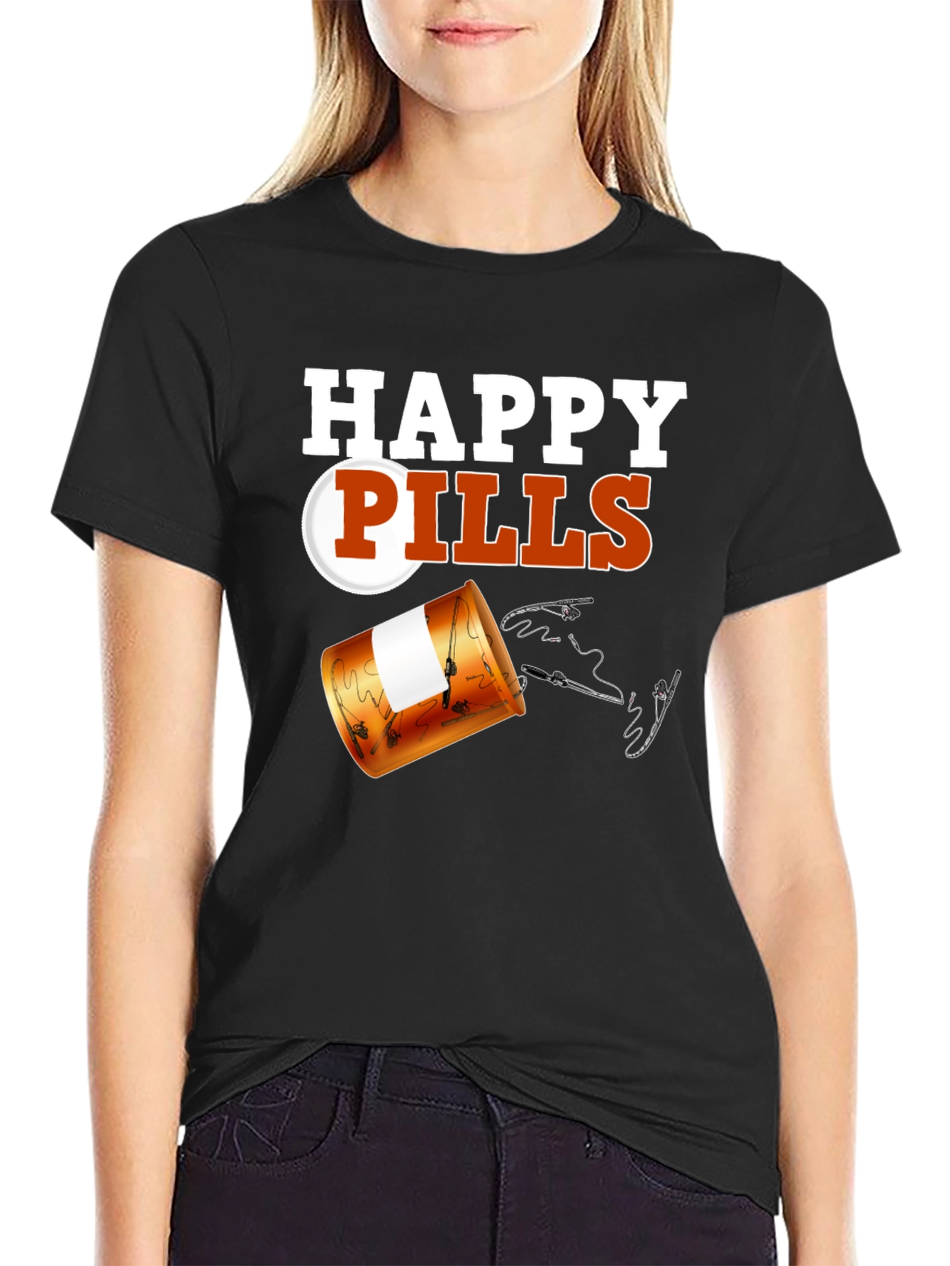Happy Pills Funny Fishing T-Shirt