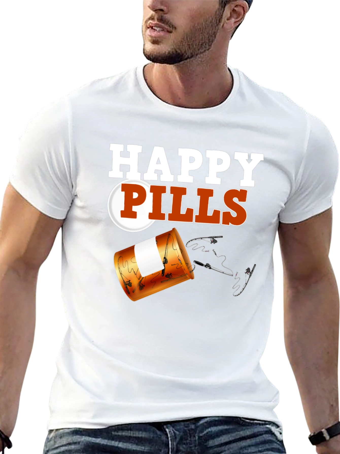 Happy Pills Funny Fishing T-Shirt