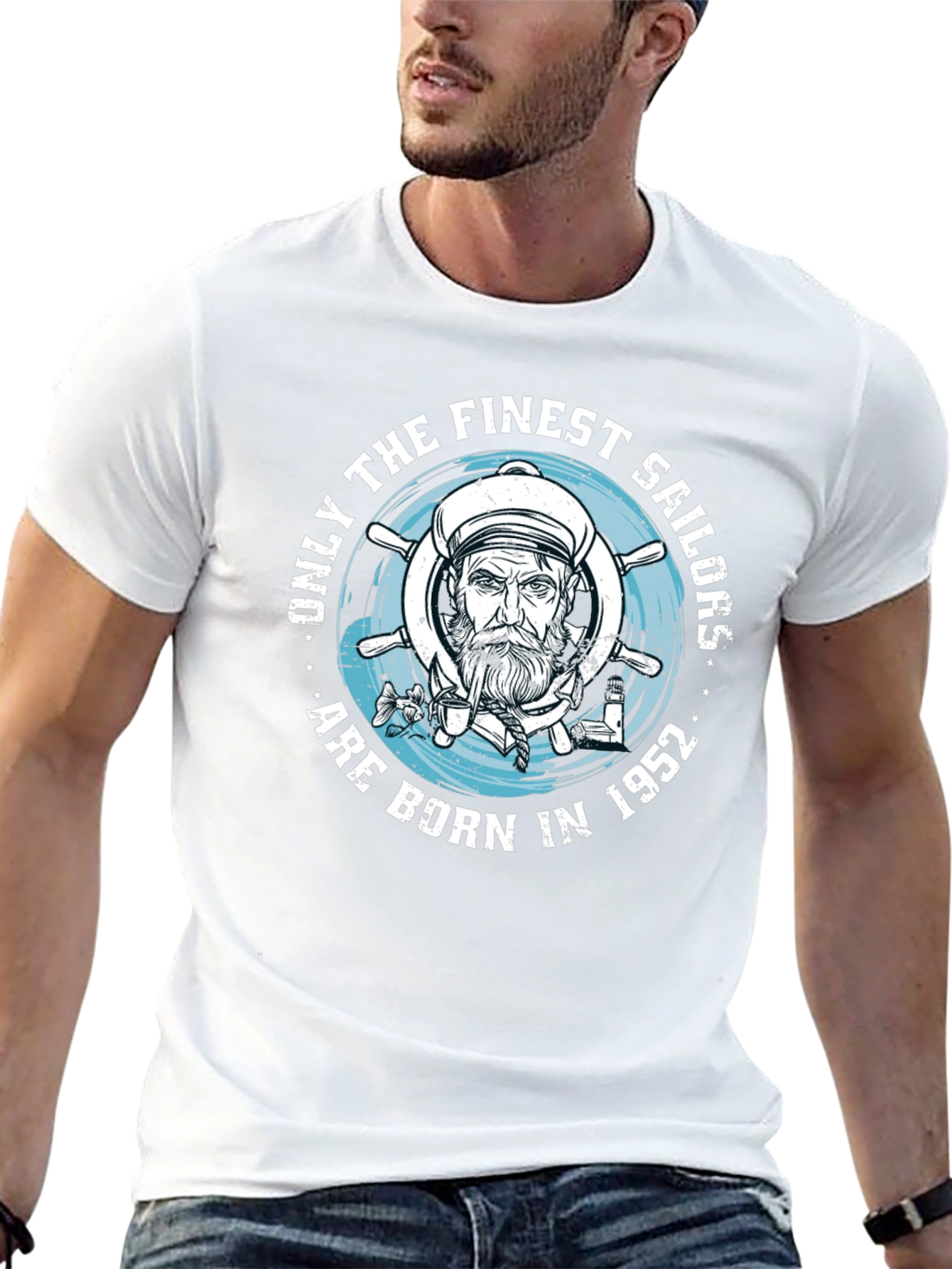 Finest Sailors Born in 1952 Black T-Shirt
