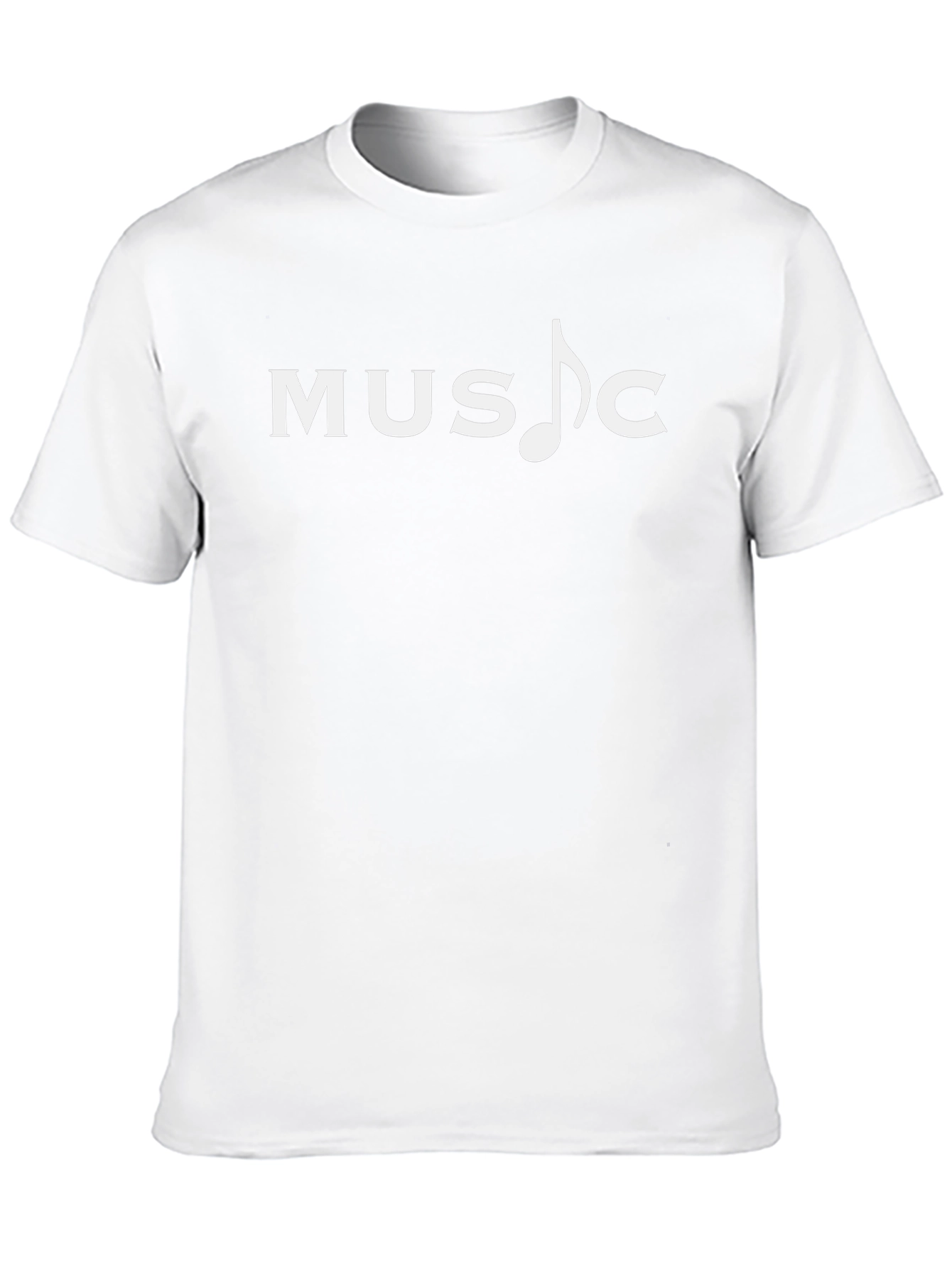 Music Note Graphic T-Shirt - Stylish Black Tee