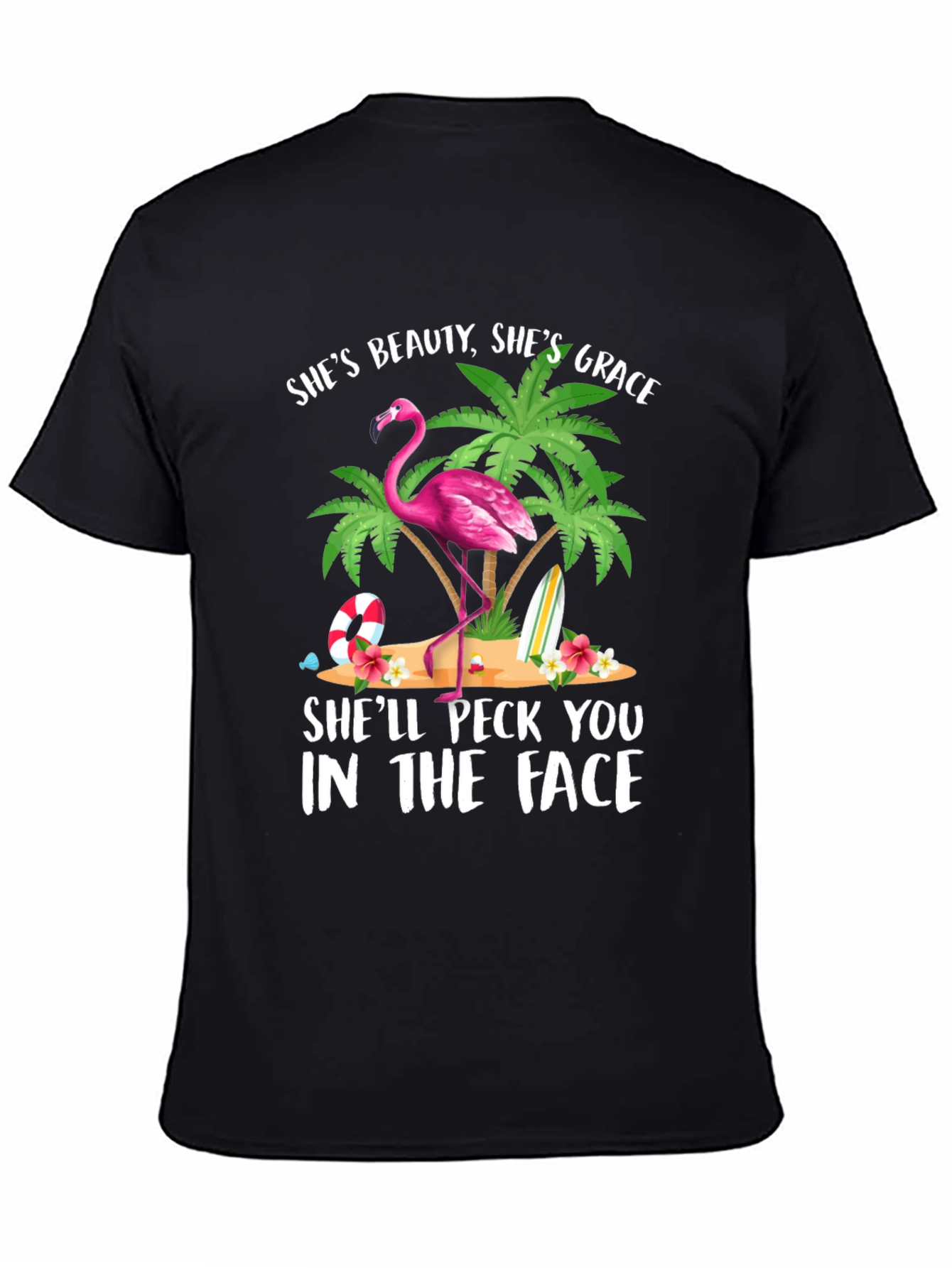 Funny Flamingo Graphic T-Shirt