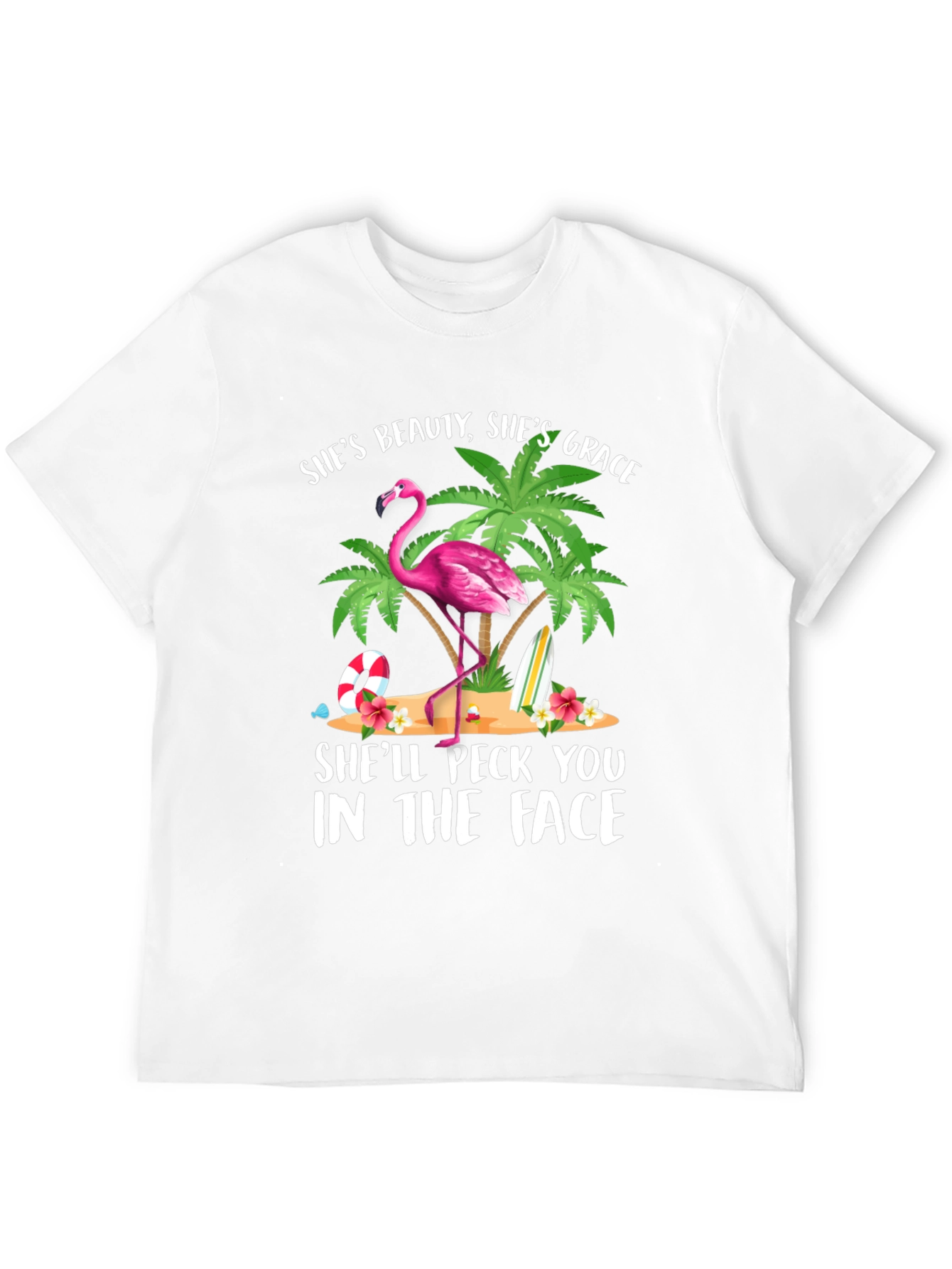 Funny Flamingo Graphic T-Shirt