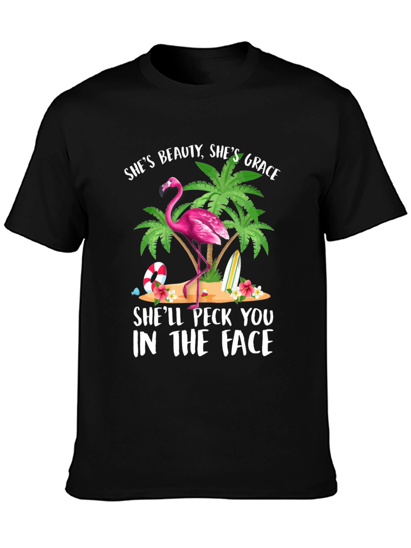 Funny Flamingo Graphic T-Shirt