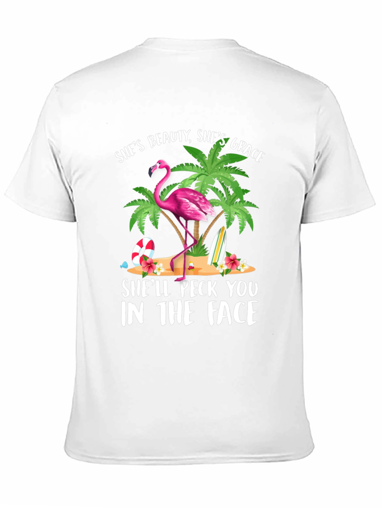 Funny Flamingo Graphic T-Shirt