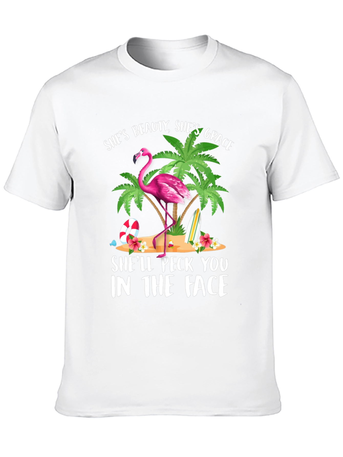 Funny Flamingo Graphic T-Shirt