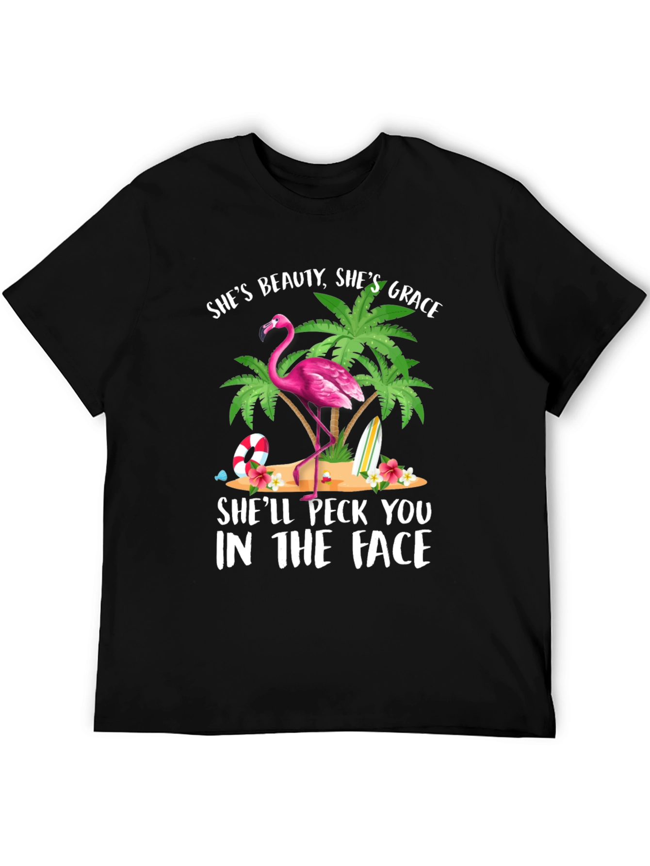 Funny Flamingo Graphic T-Shirt