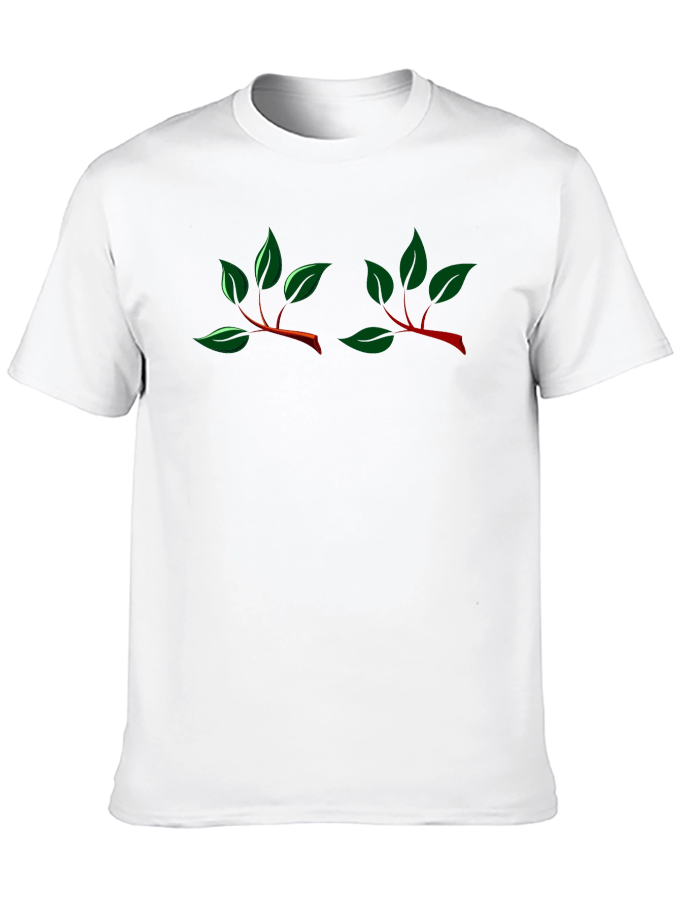 Leaf Branch Black T-Shirt