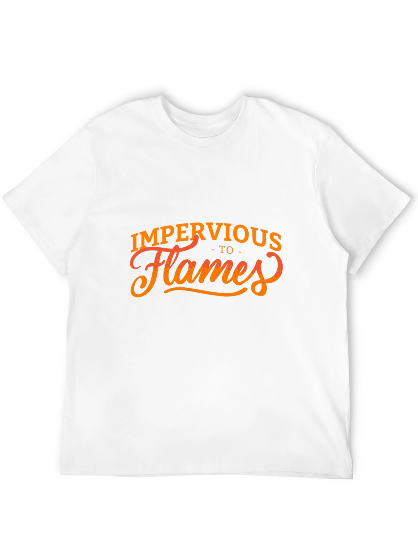 Impervious To Flames Graphic Tee - Black Cotton