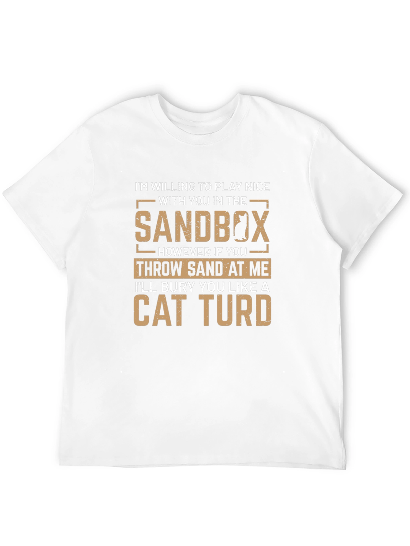 Sandbox Cat T-Shirt Funny Graphic Tee