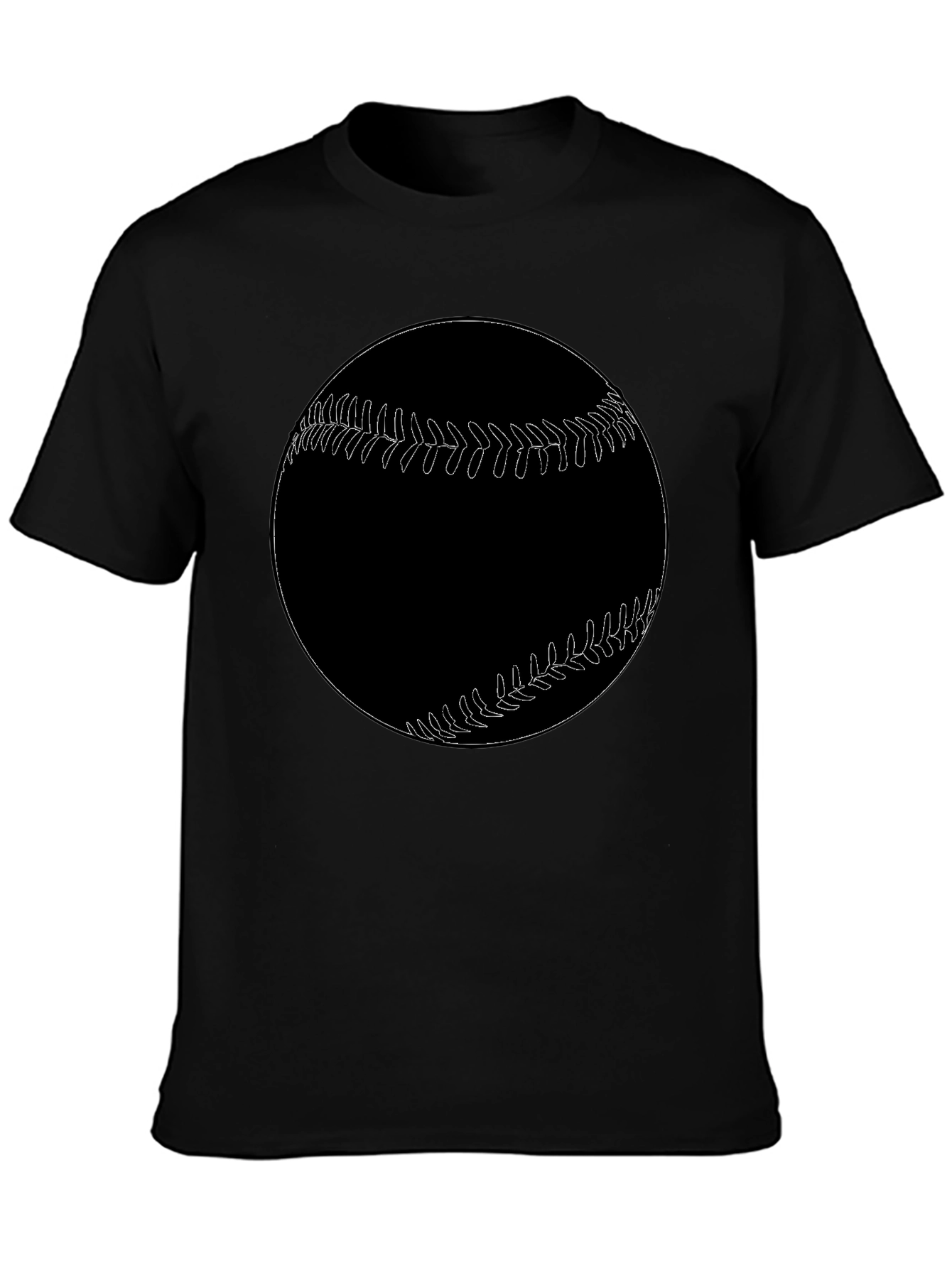 Baseball Graphic Tee - Black