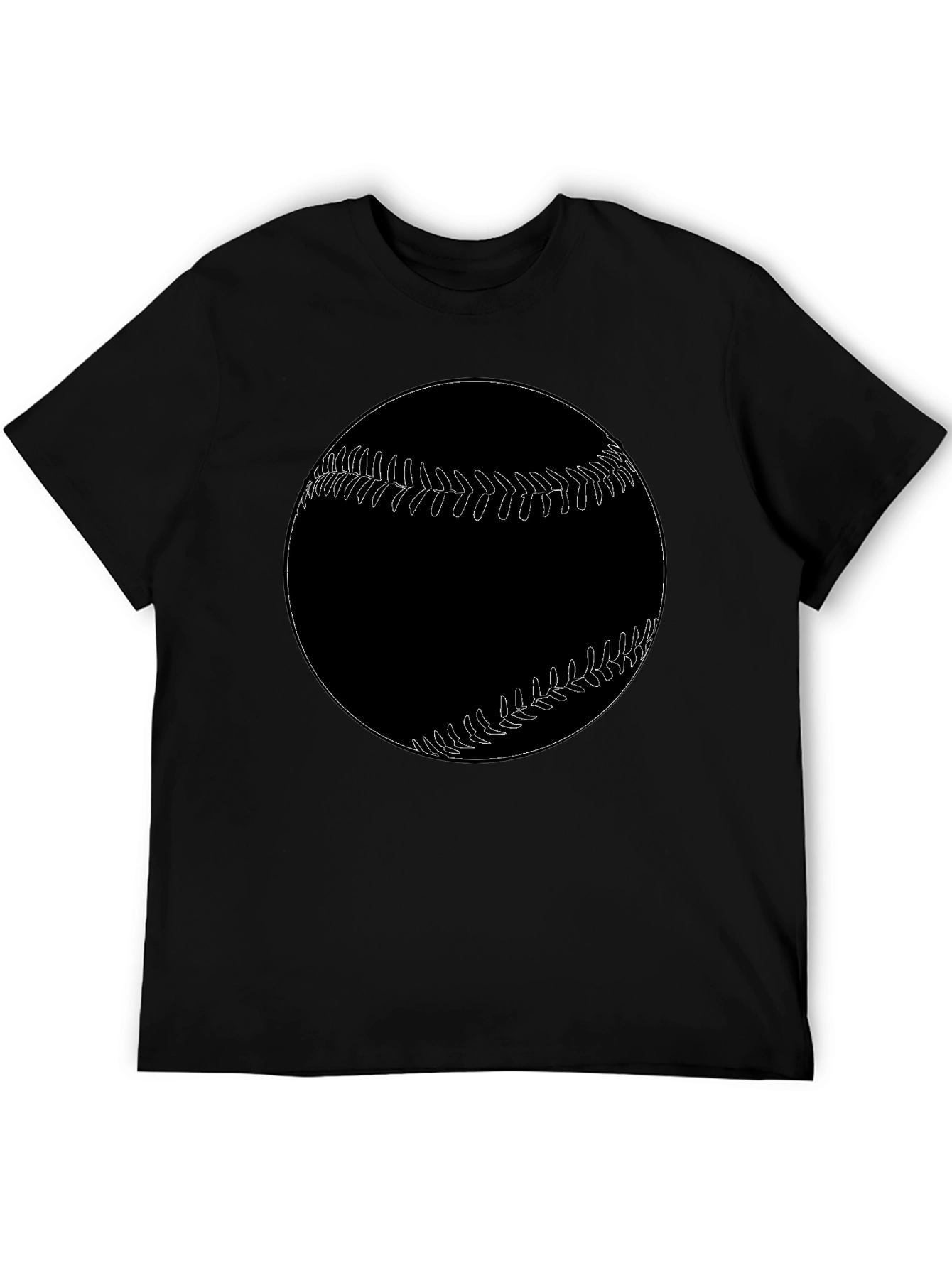 Baseball Graphic Tee - Black
