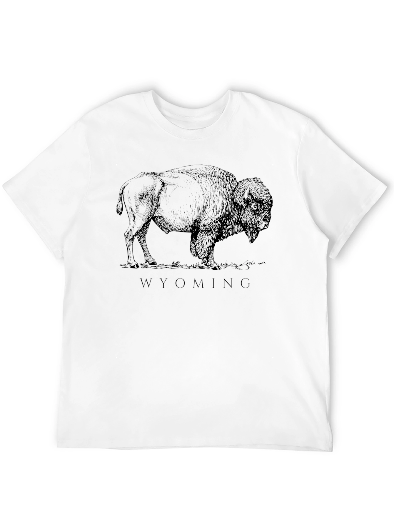 Wyoming Bison Graphic Tee - Black