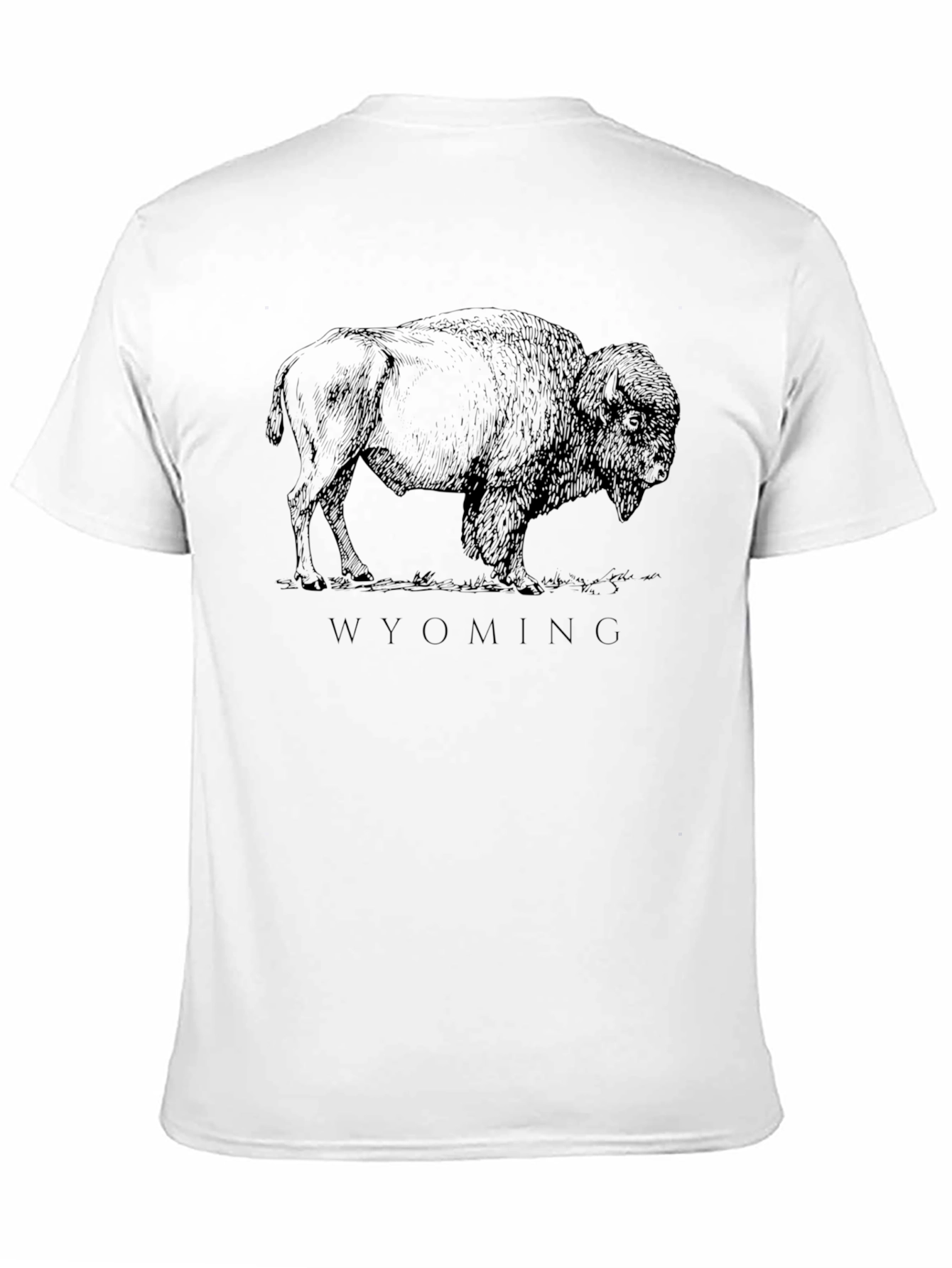 Wyoming Bison Graphic Tee - Black