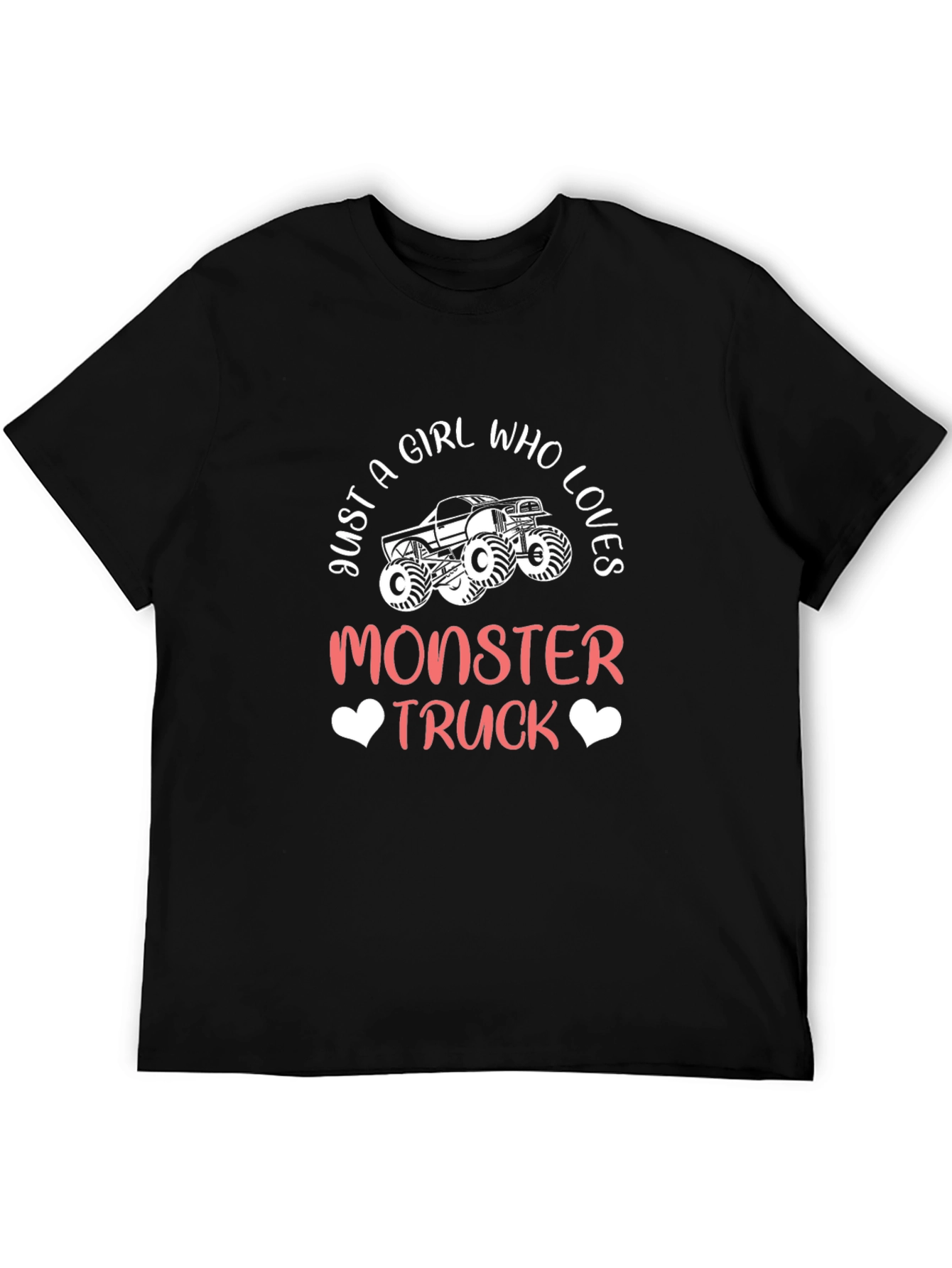 Girl Who Loves Monster Trucks T-Shirt
