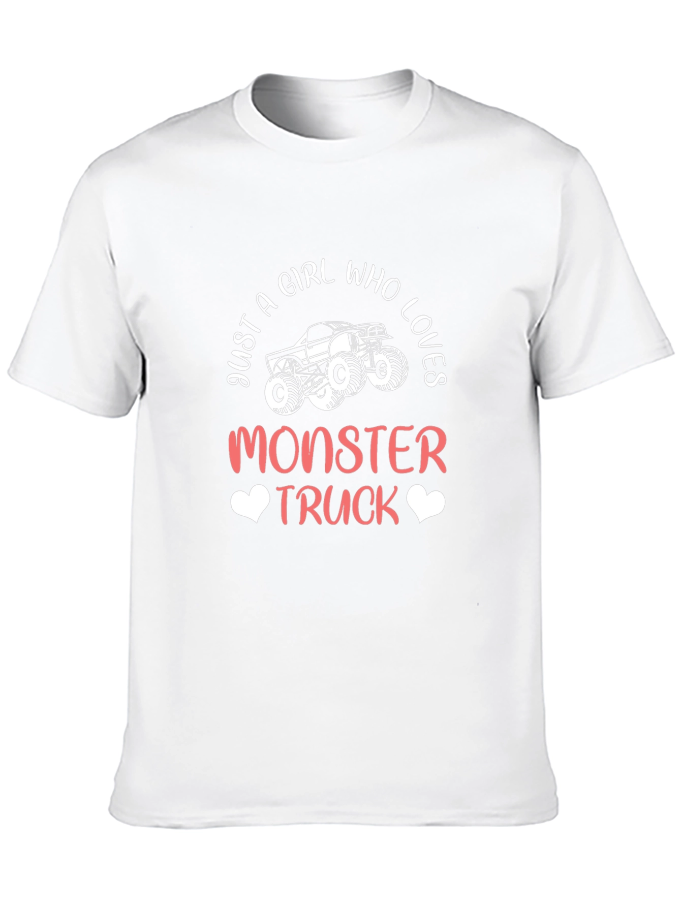 Girl Who Loves Monster Trucks T-Shirt