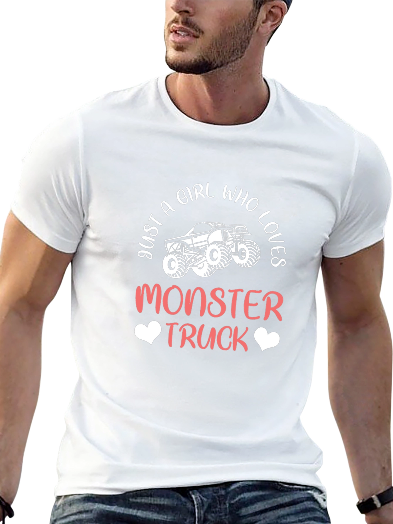 Girl Who Loves Monster Trucks T-Shirt